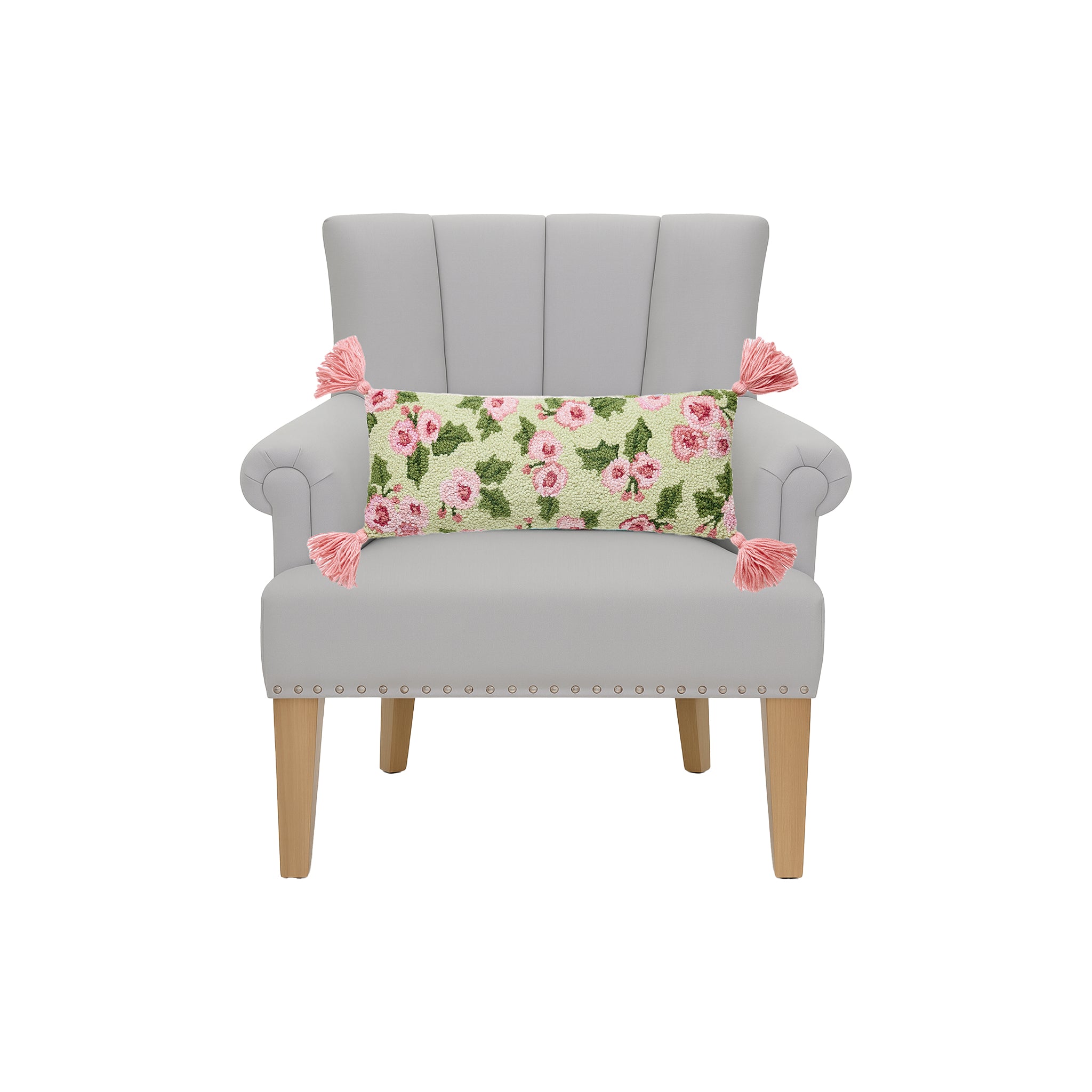 Briarley Rose Tassel Pillow - Wisteria
