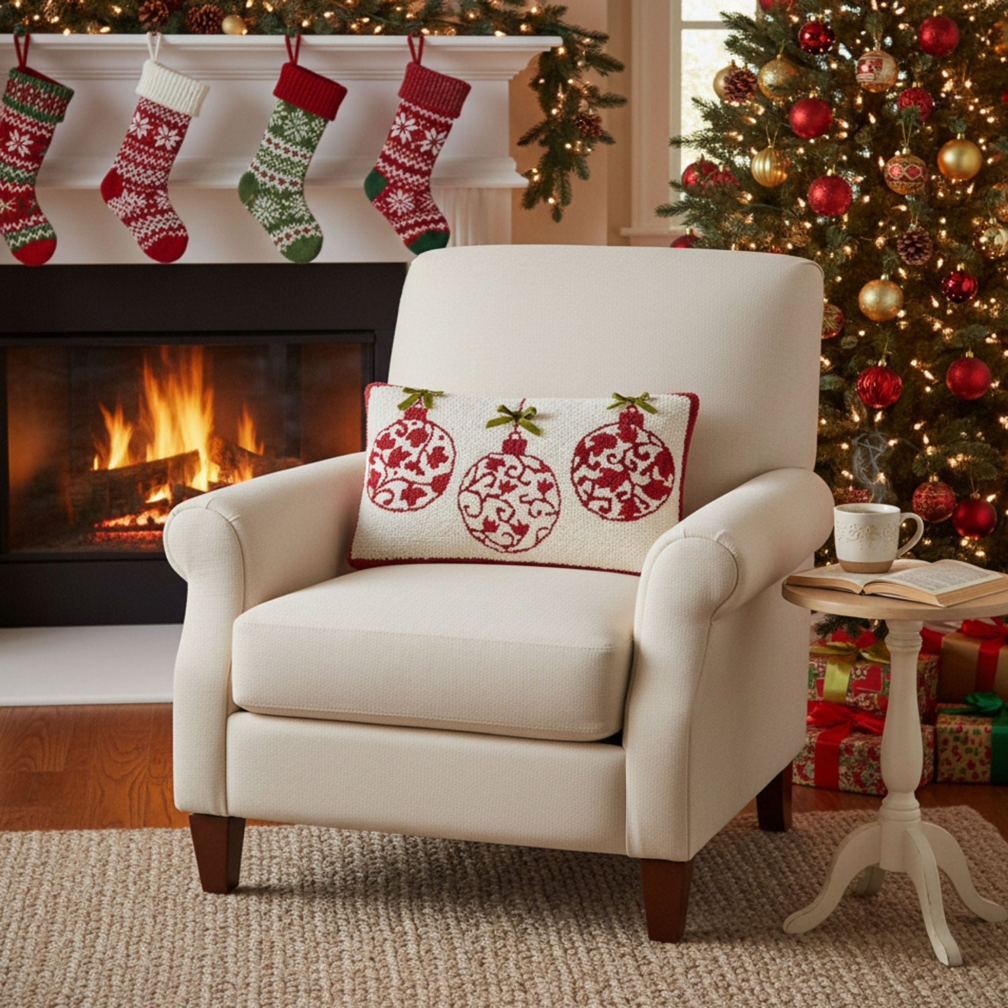 Redgrave Ornament Bow Pillow - Wisteria
