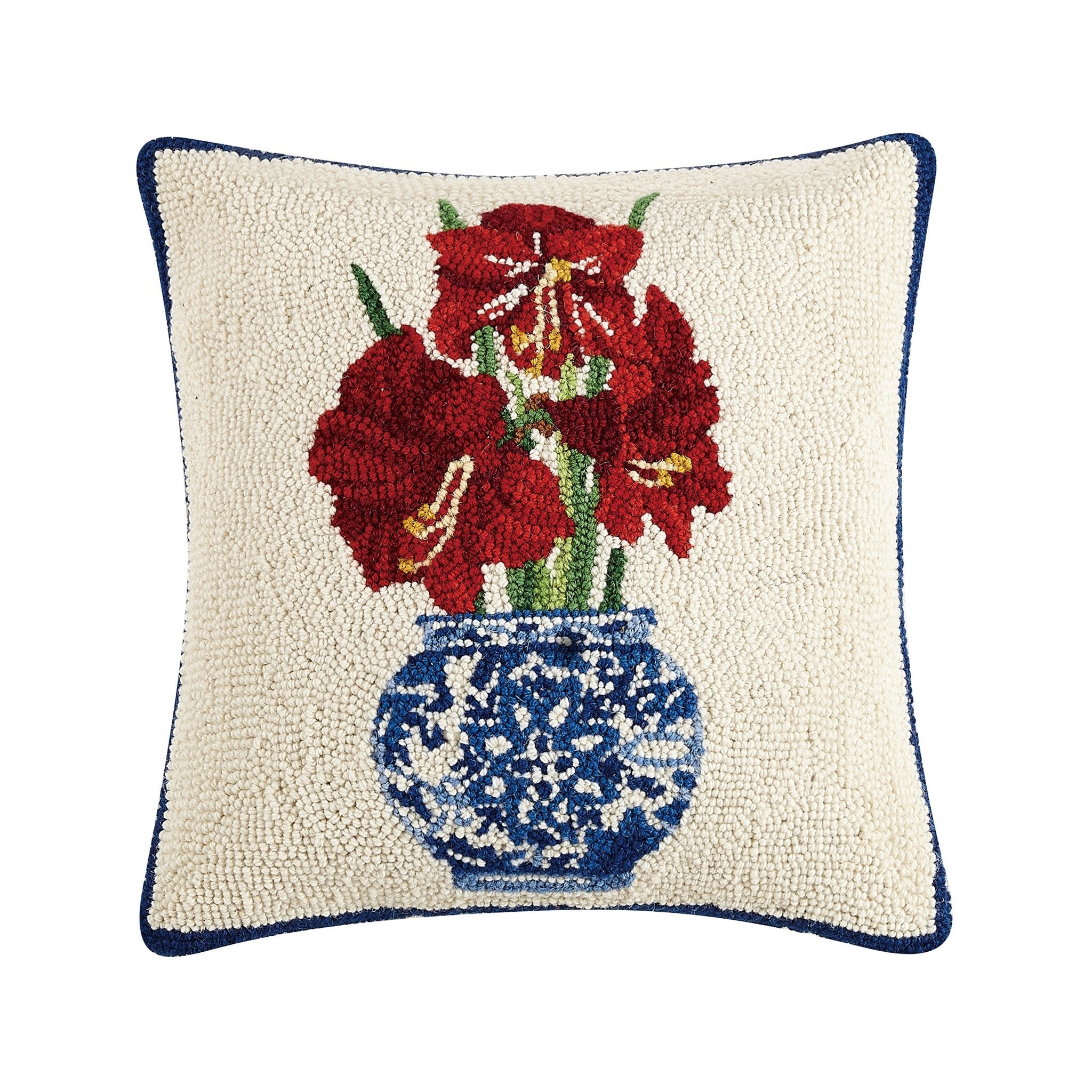 Rosamund Amaryllis Hook Pillow - Wisteria