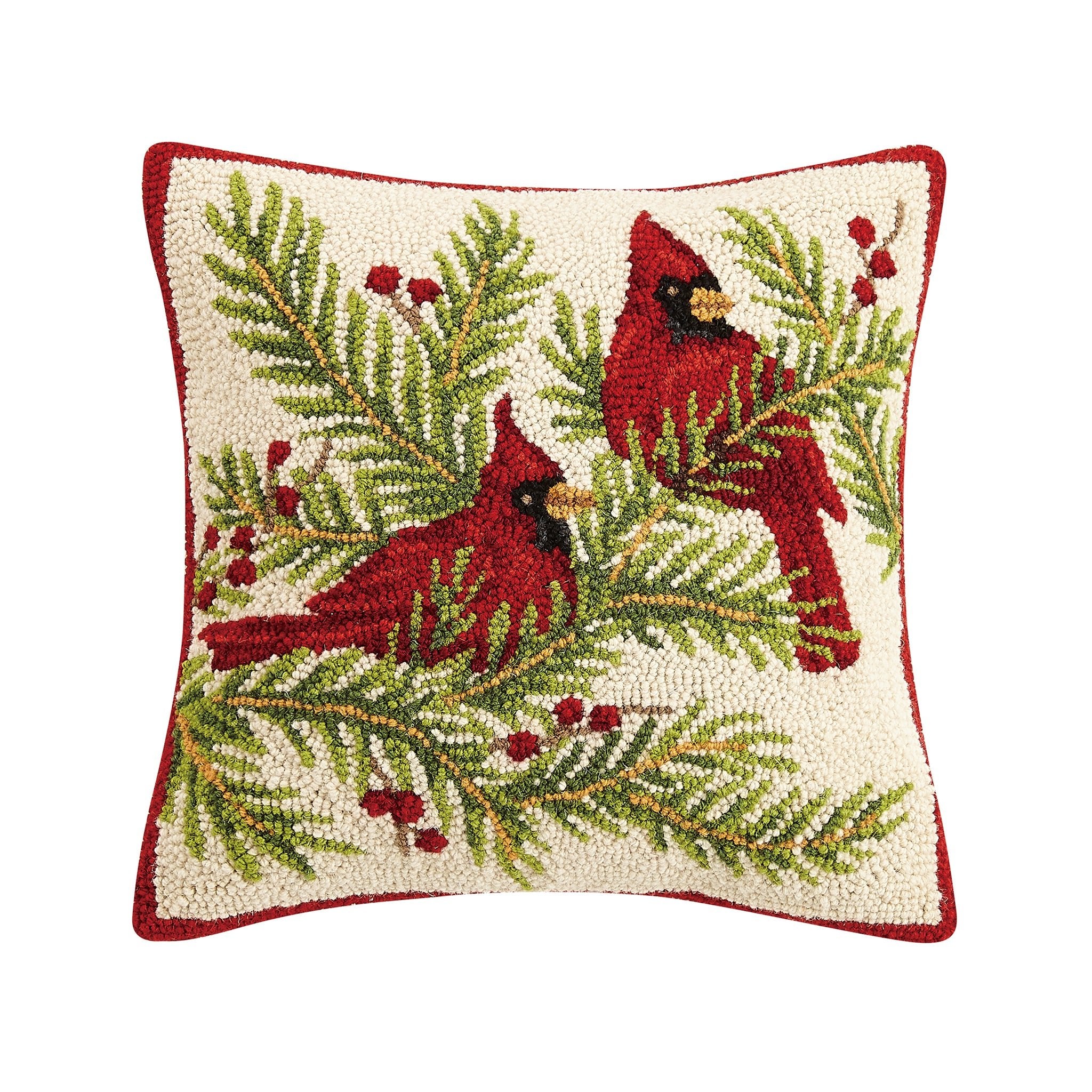 Hollingford Cardinal Hook Pillow - Wisteria