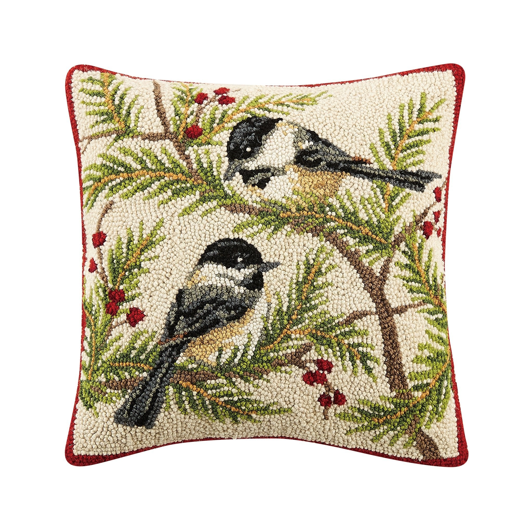 Wrenford Chickadee Hook Pillow - Wisteria