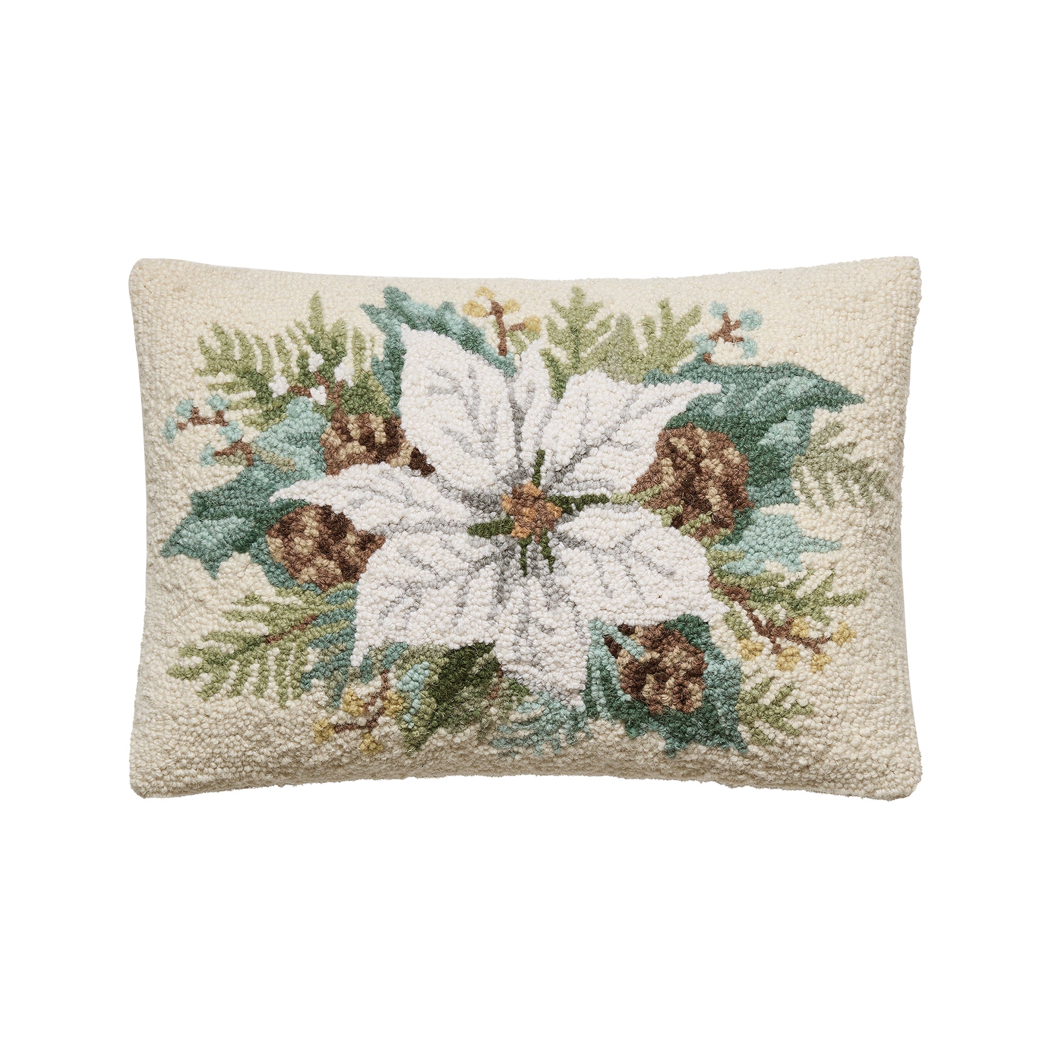 Everlisse Poinsettia Hook Pillow - Wisteria