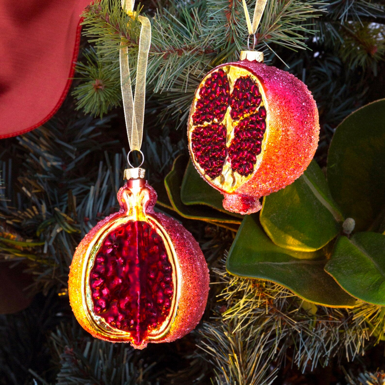 Winter Fruit Ornament Collection, Set of 6