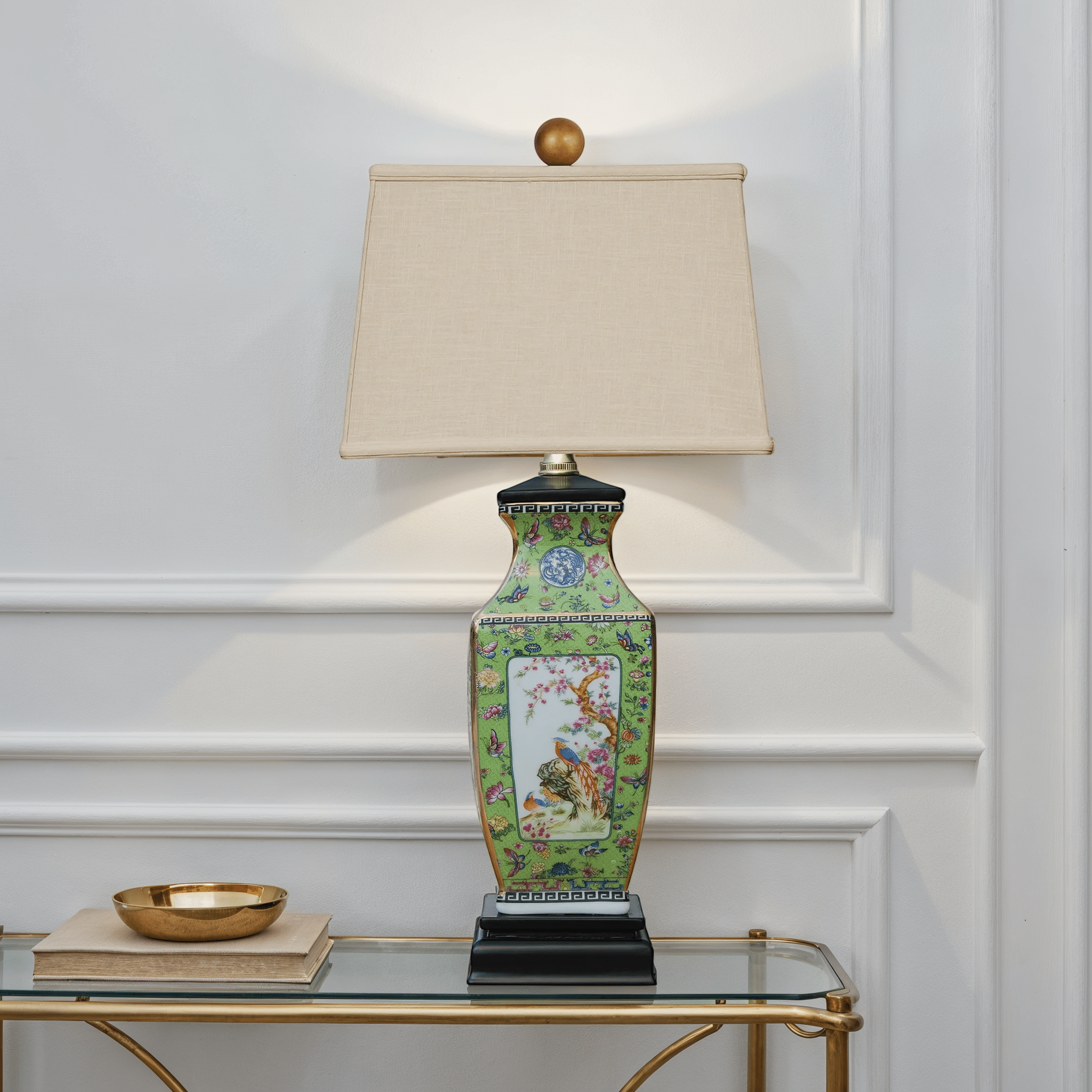 Chinoiserie Lamp - Wisteria