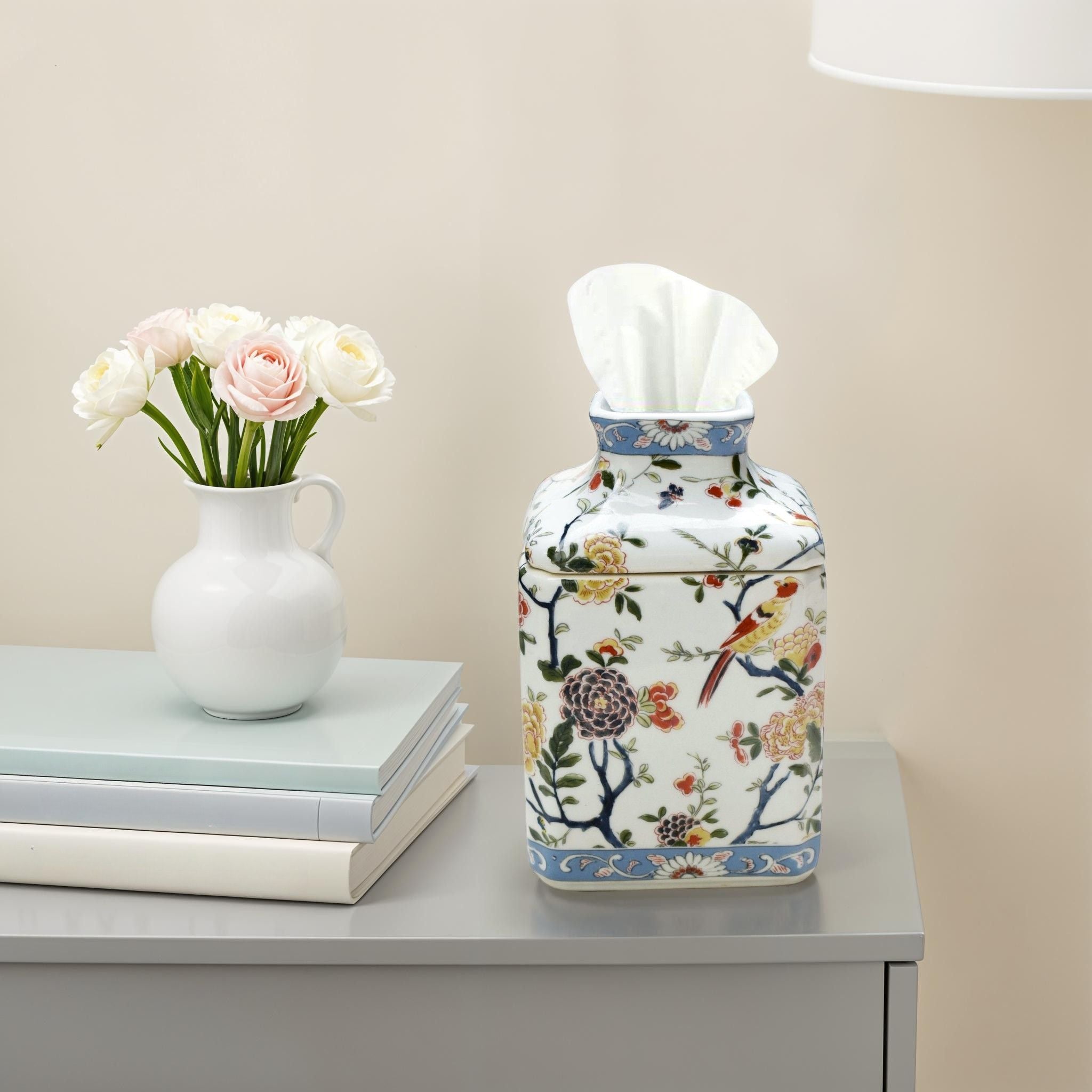 Qing Tissue Box - Wisteria