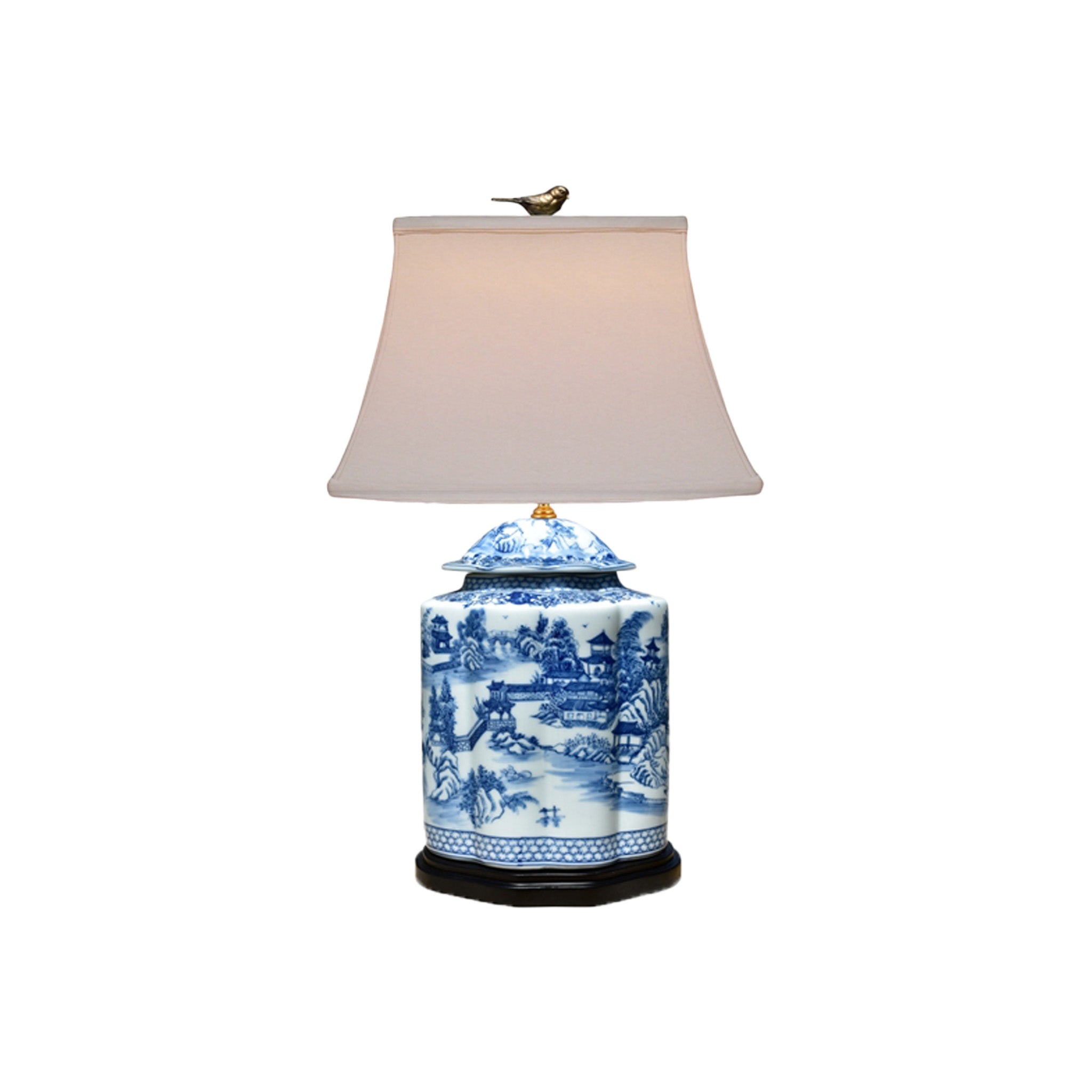 Shanxing Scalloped Chinoiserie Lamp