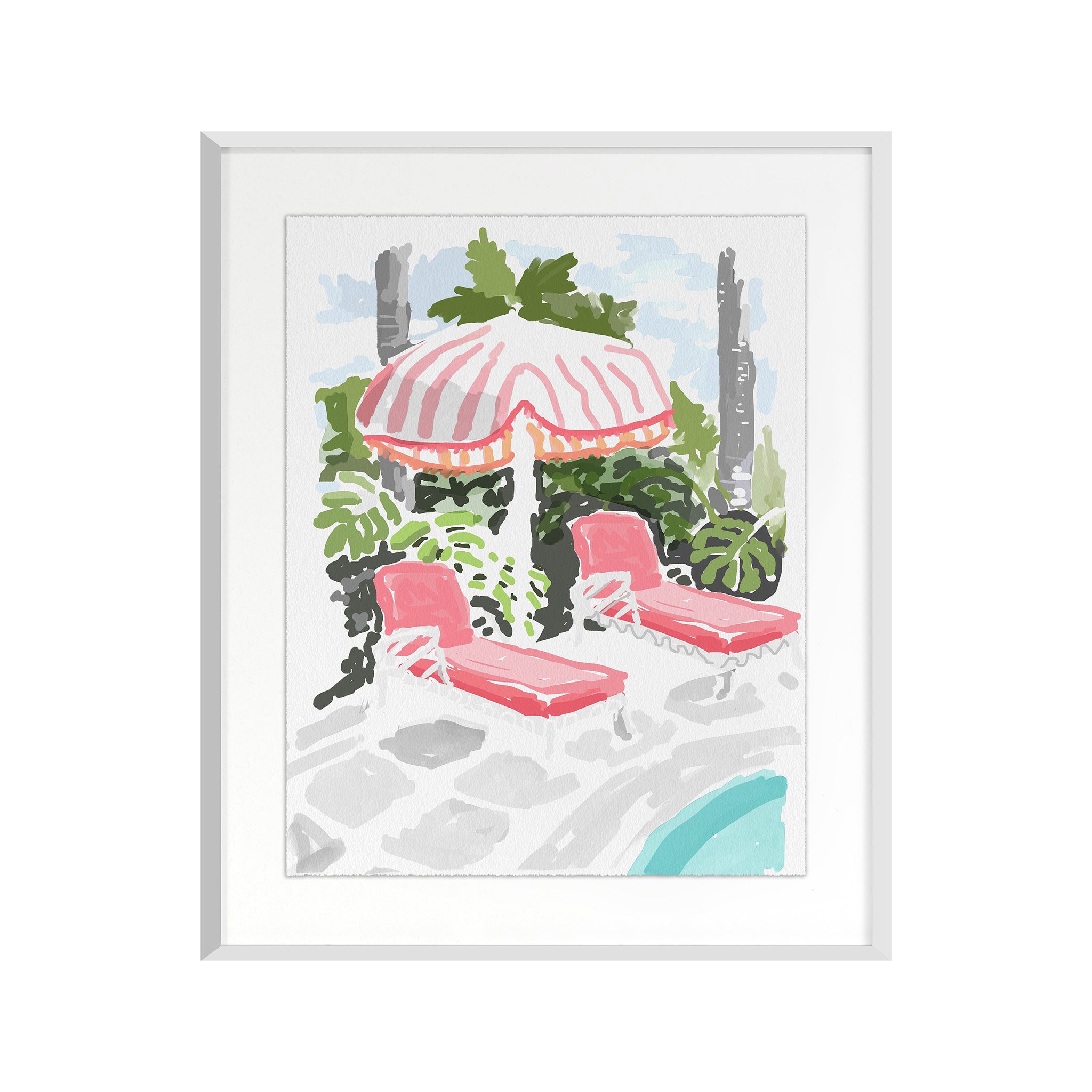 Ondine Poolside Lounge Print
