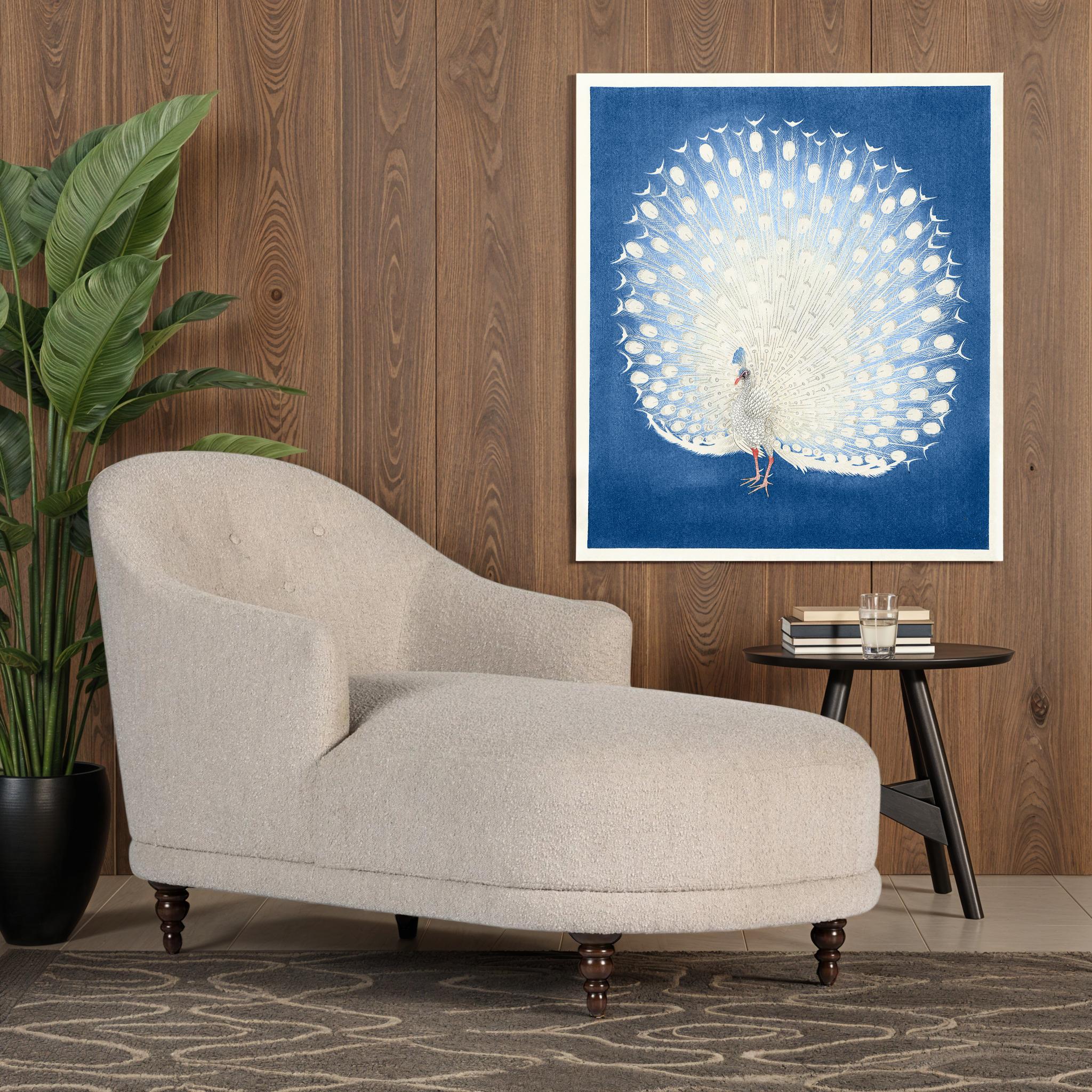 Sabari White Peacock Print