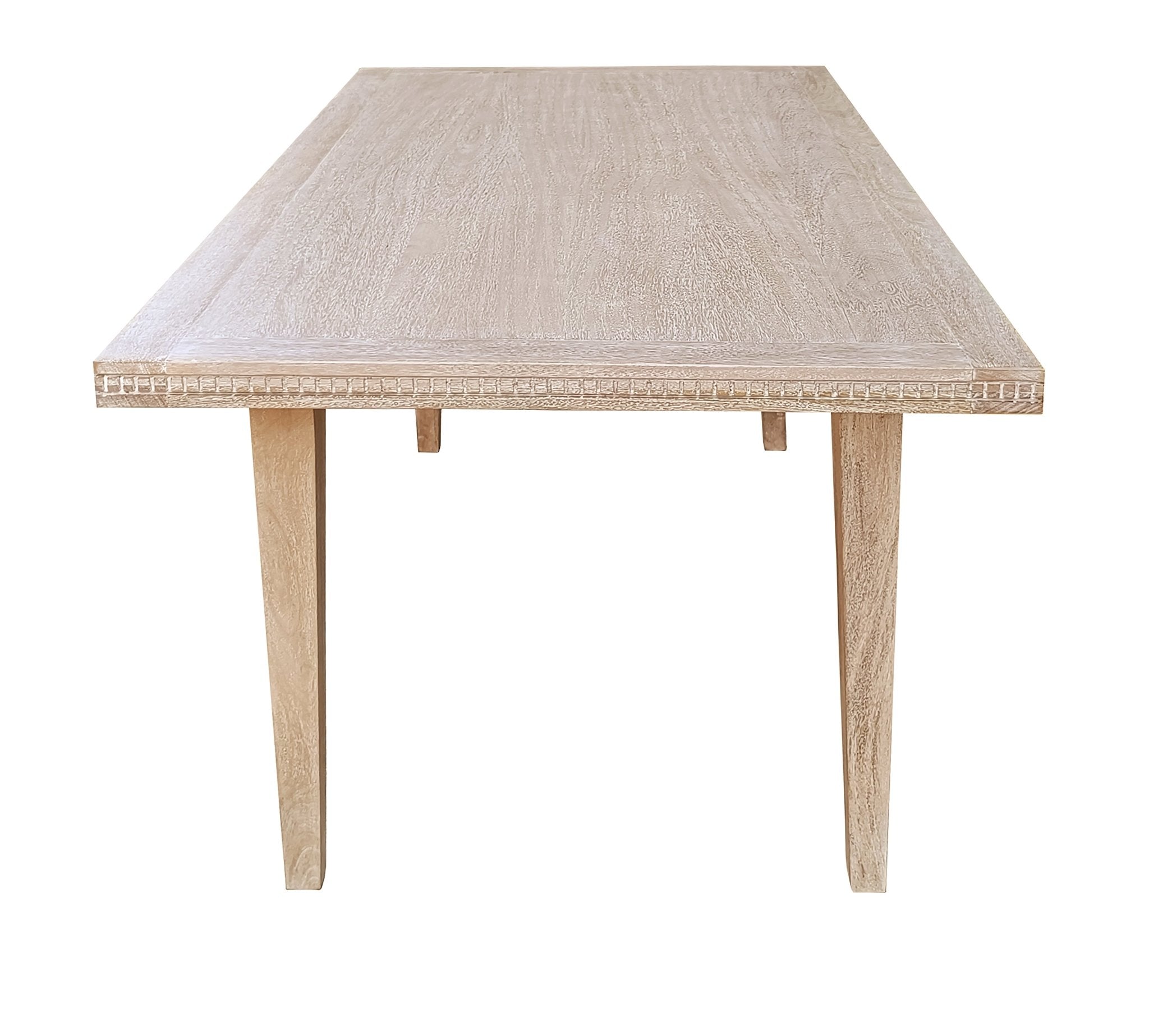 Chikmagalur Washed Mango Dining Table - Wisteria