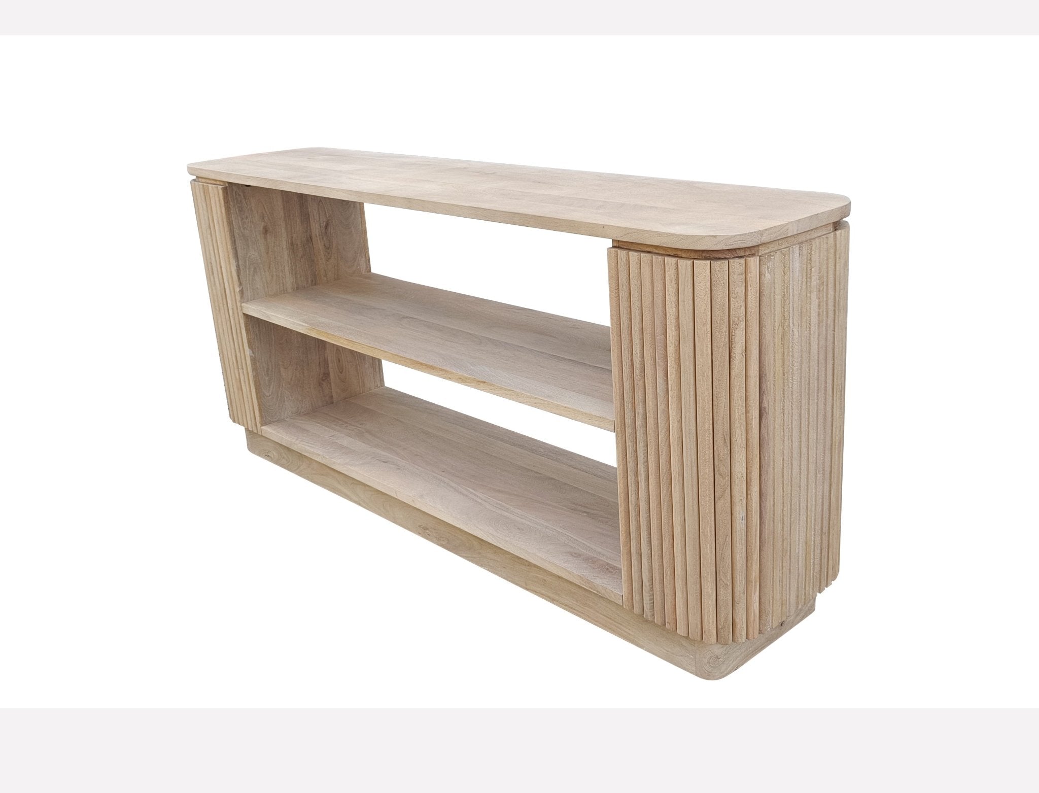 Kovalam Reeded Mango Console - Wisteria