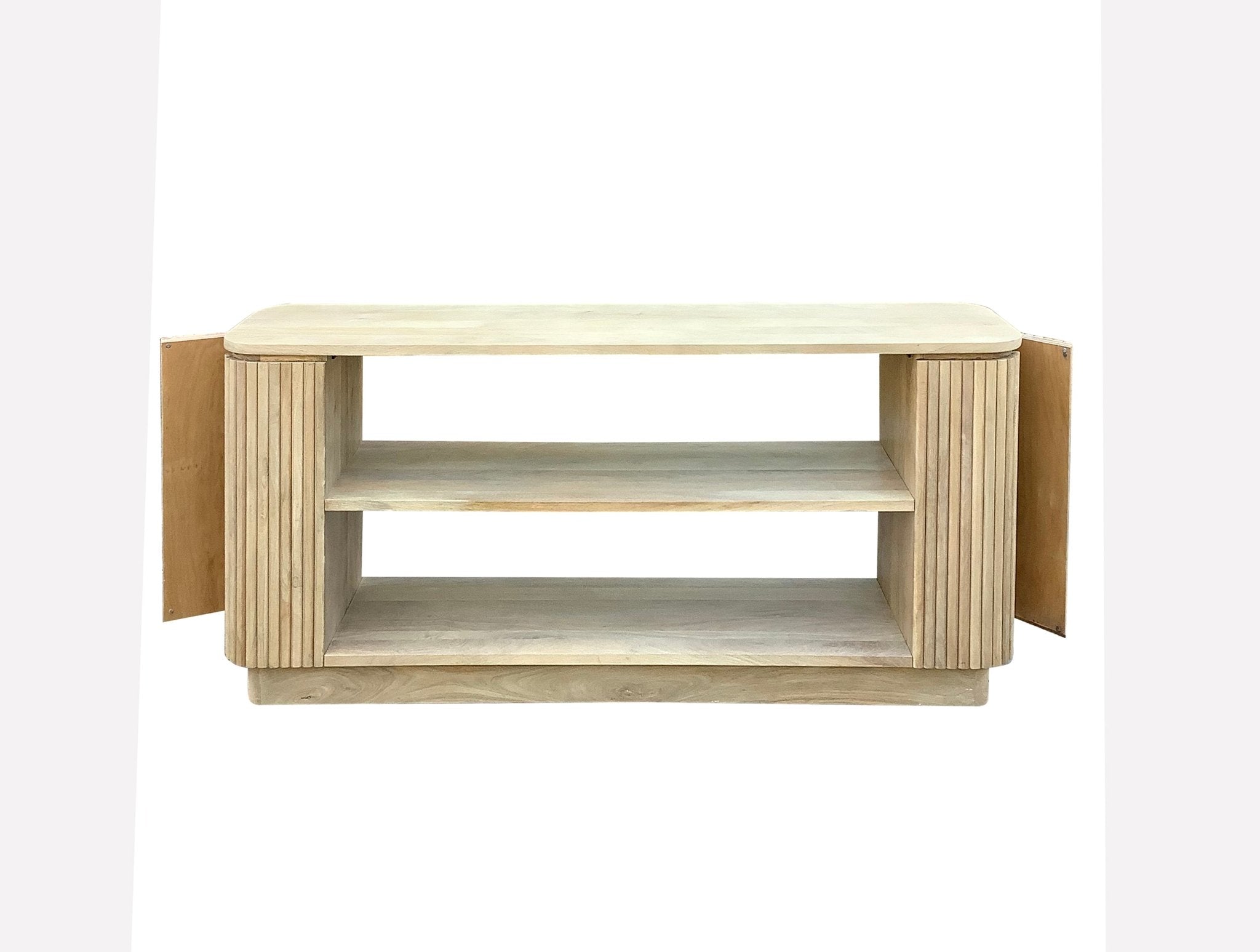 Kovalam Reeded Mango Console - Wisteria