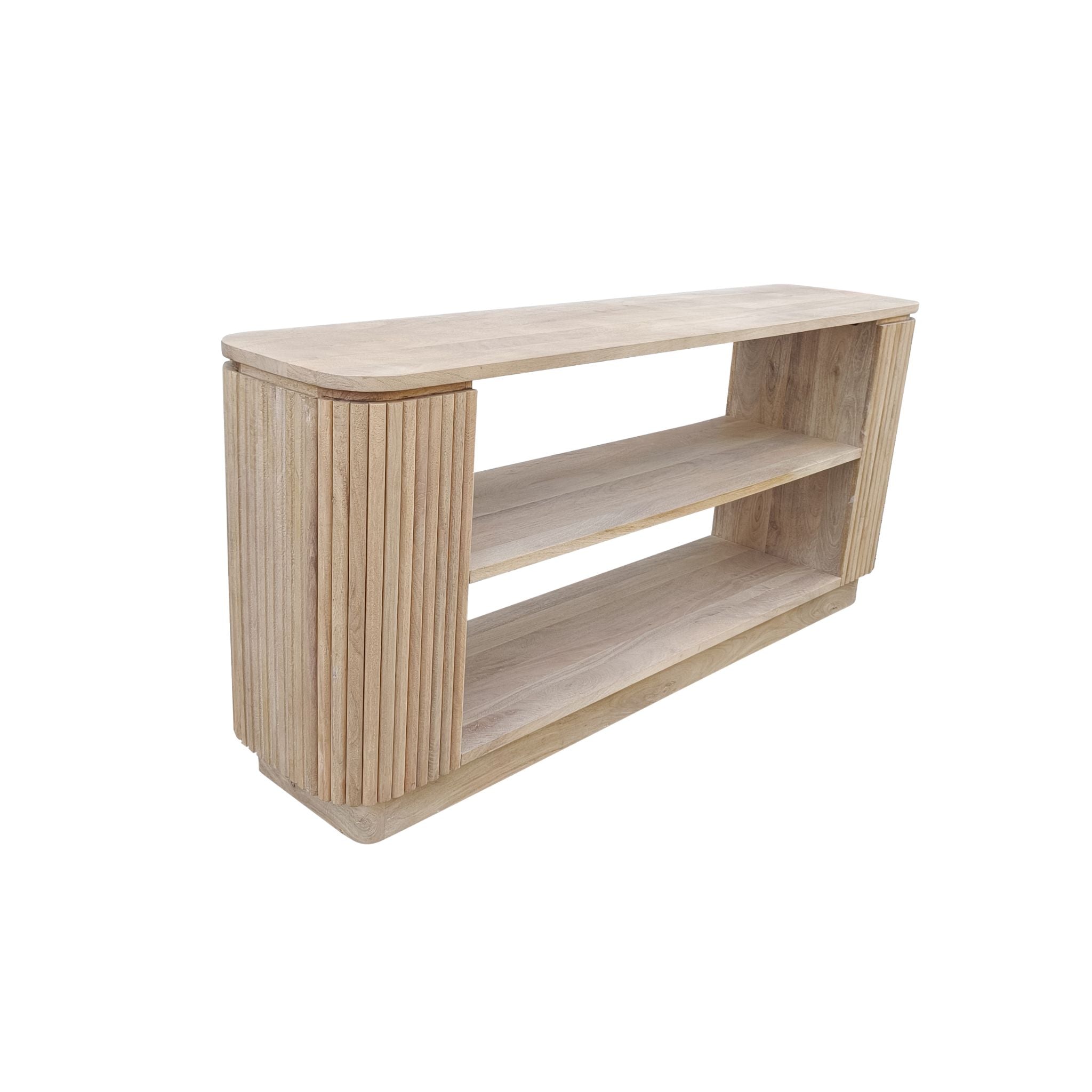 Kovalam Reeded Mango Console - Wisteria