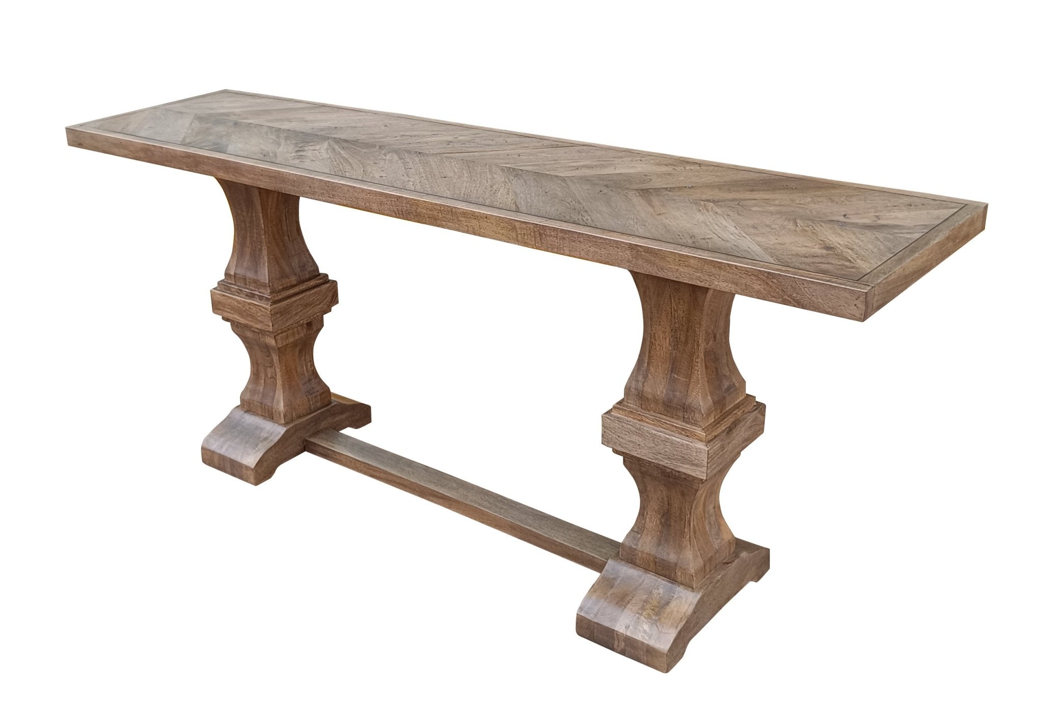 Averro Distressed Wood Console - Wisteria