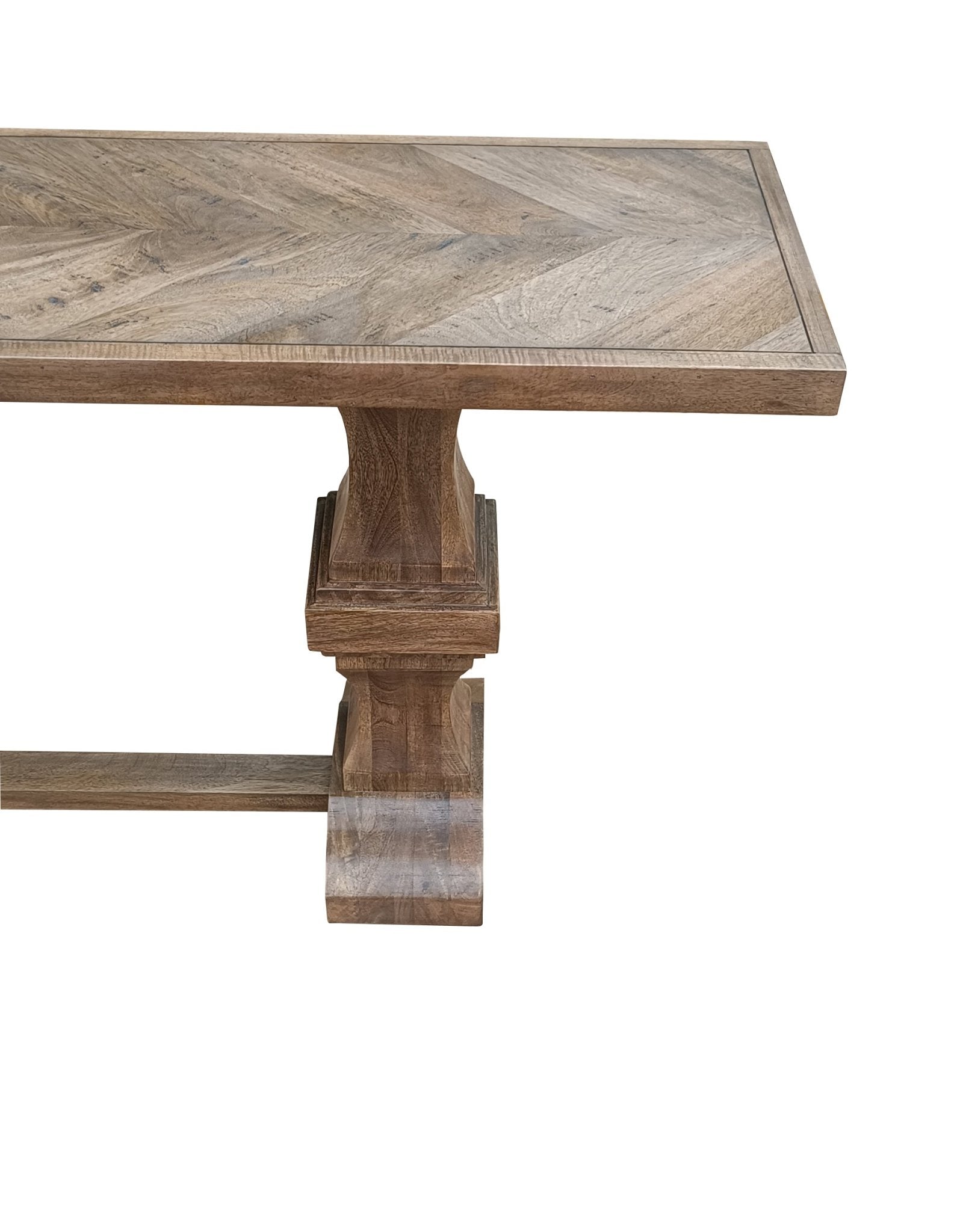 Averro Distressed Wood Console - Wisteria