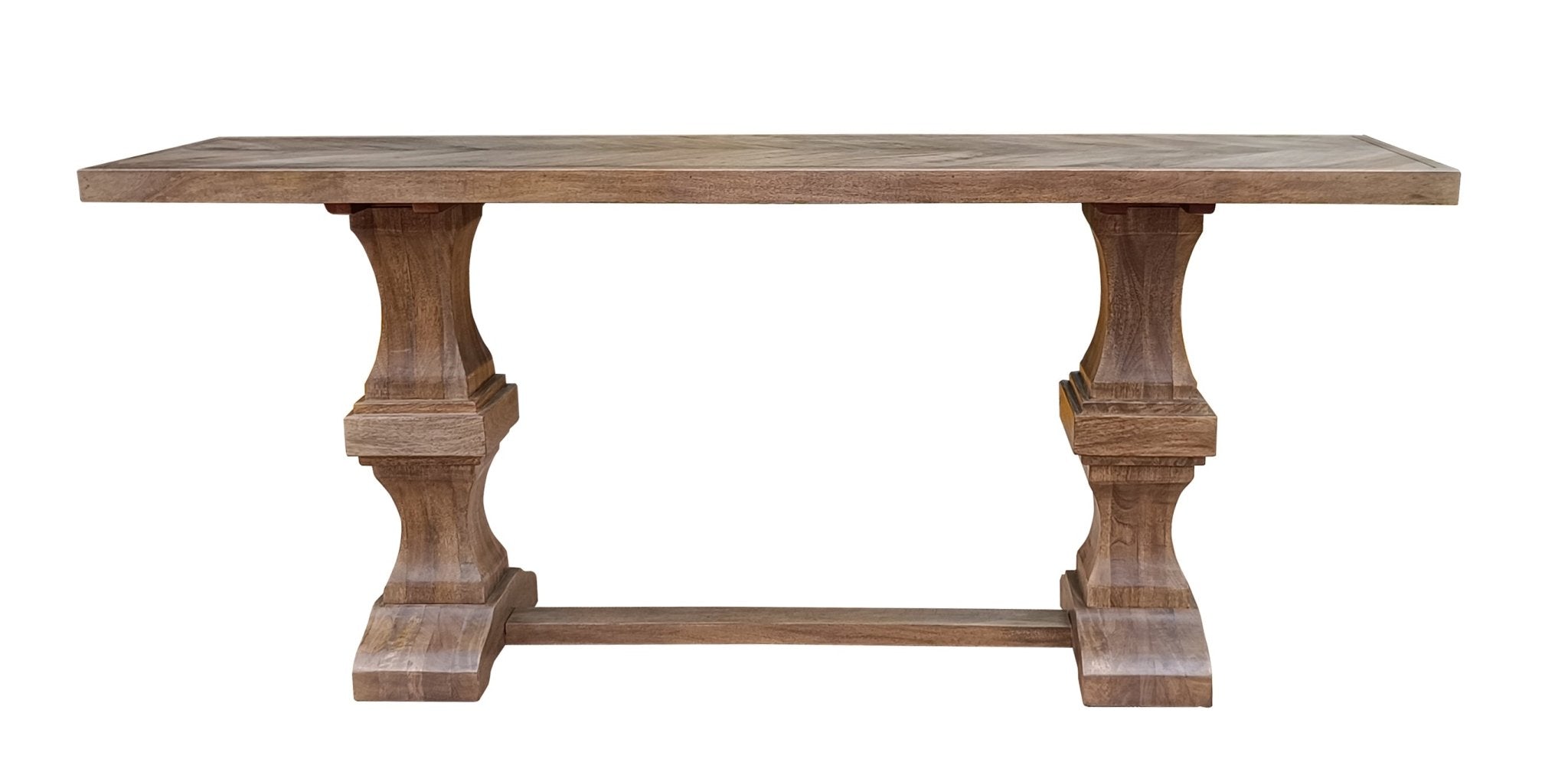 Averro Distressed Wood Console - Wisteria