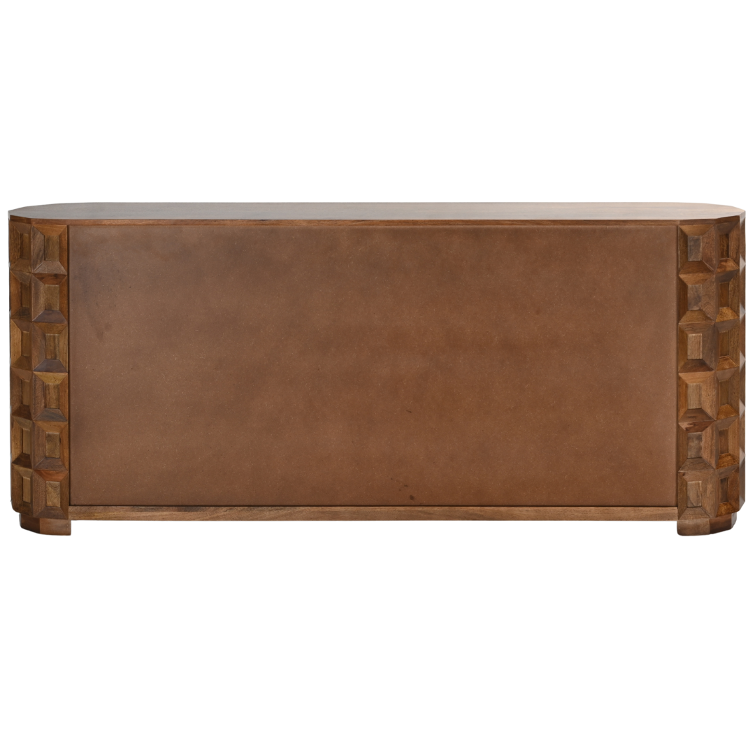 Trevain Carved Wood Sideboard