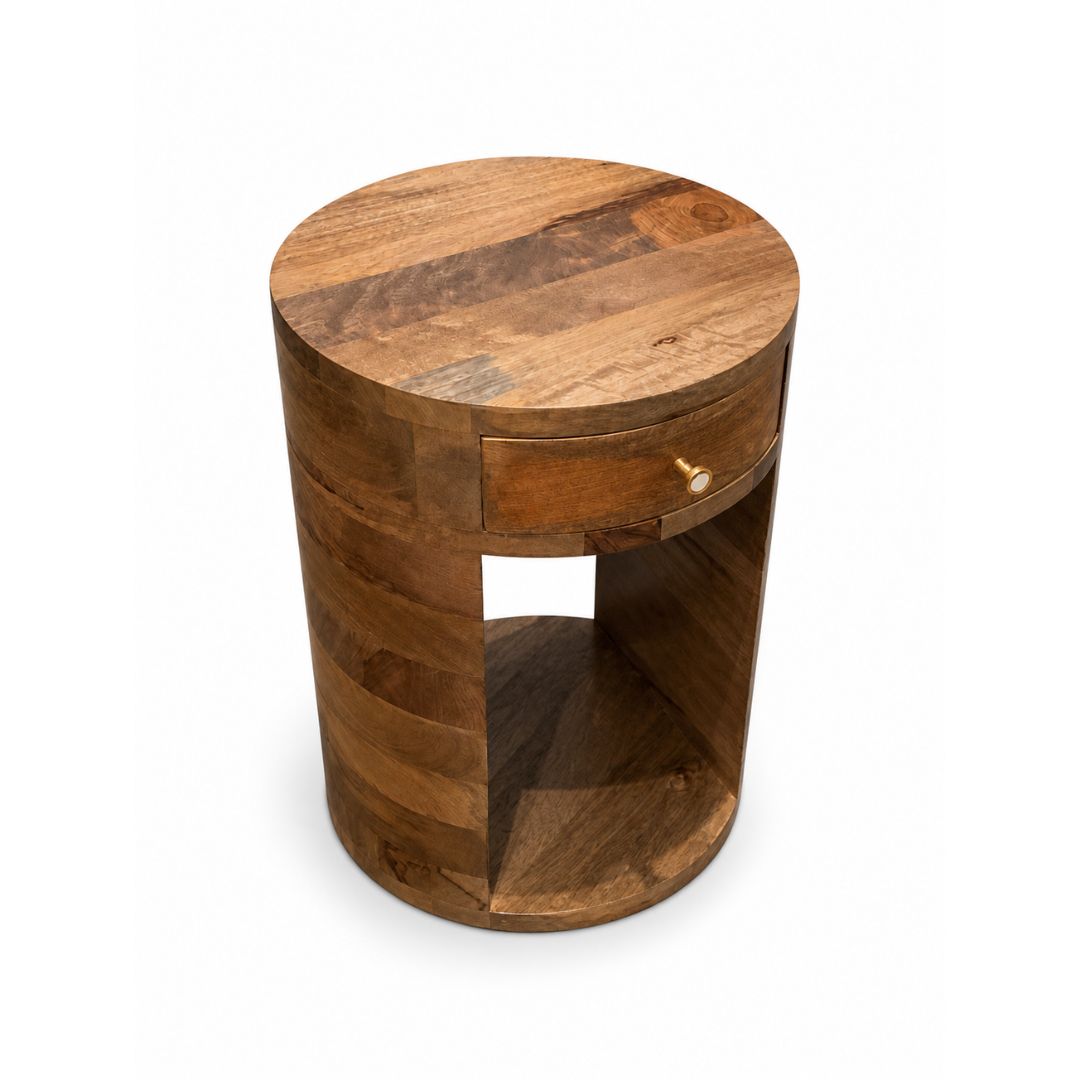 Caligo Wood Side Table