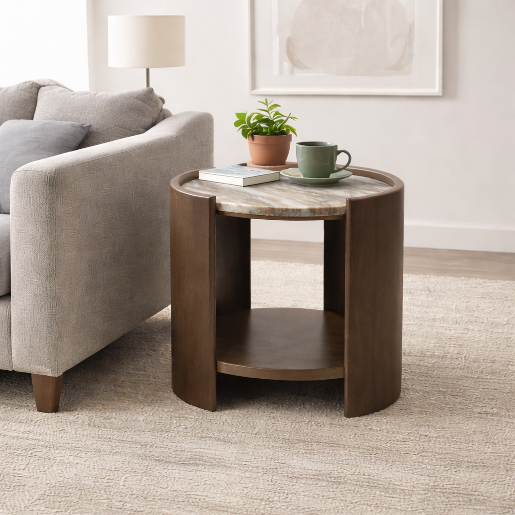 Norelle Marble Side Table
