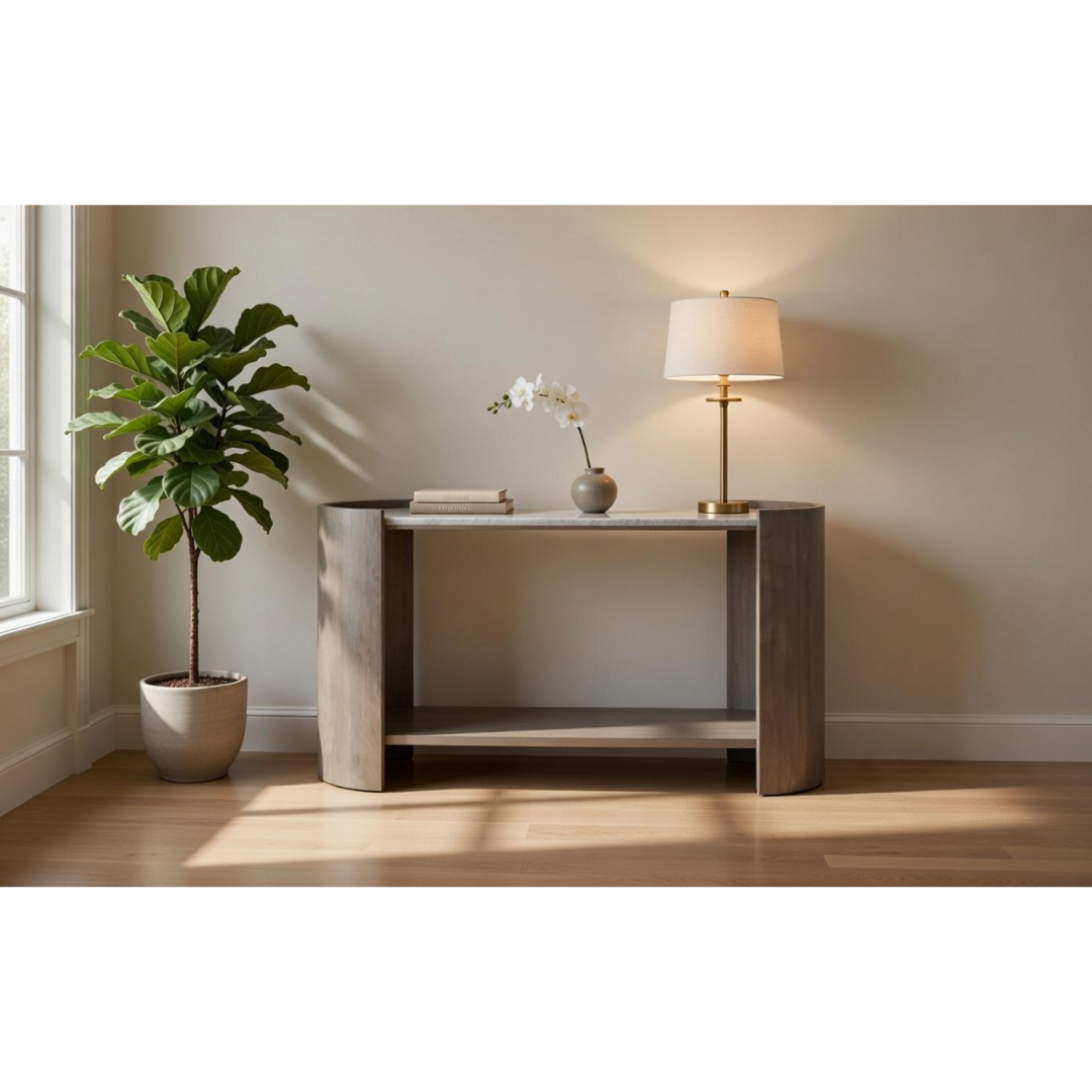 Norelle Marble Console Table