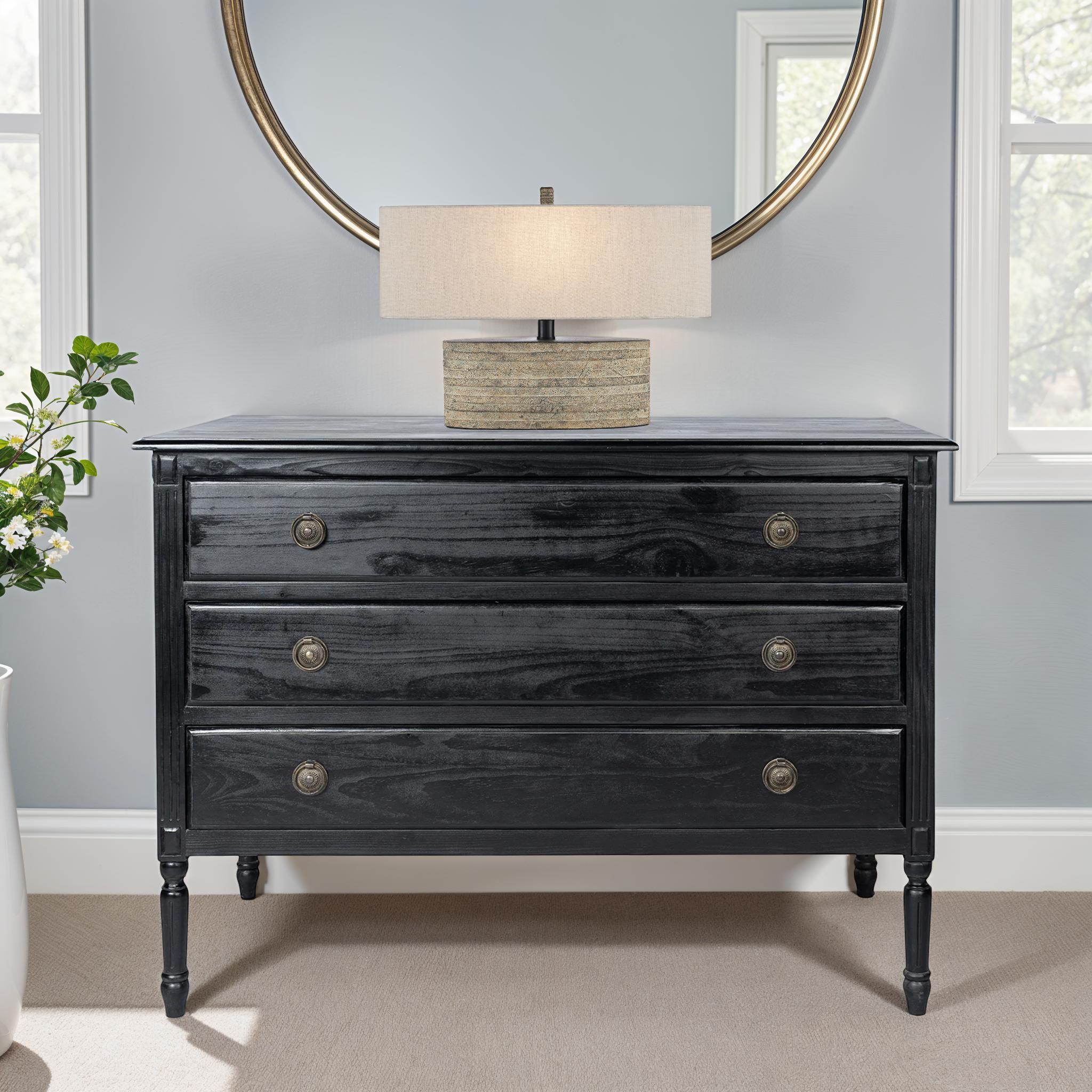 3 drawer dresser black Brooklyn 3-Drawer Dresser, Oak Set of 2 Accented with woven Textilene rattan door fronts IKEA BRIMNES 3-drawer dresser, black,