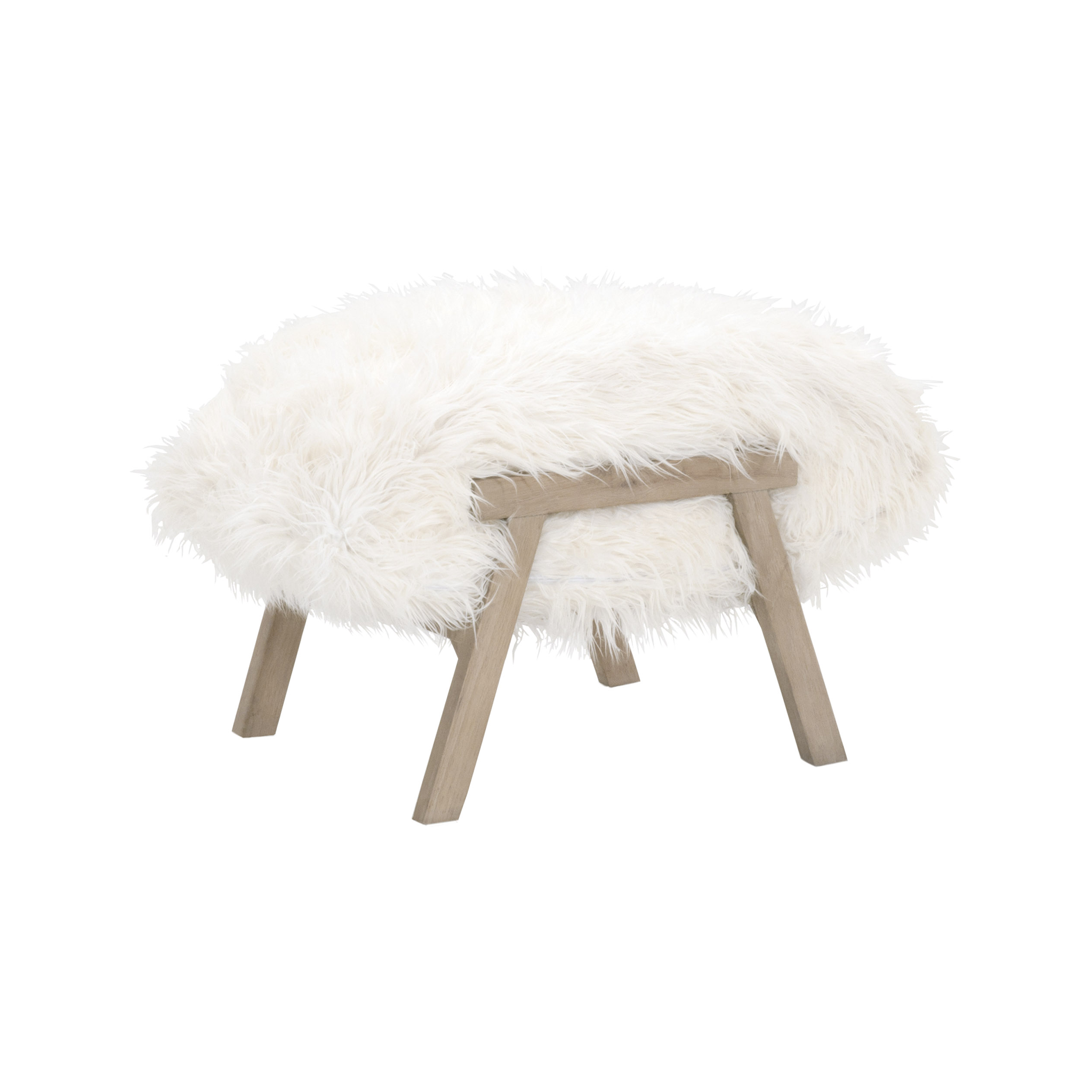 Baxter Faux Wool Ottoman