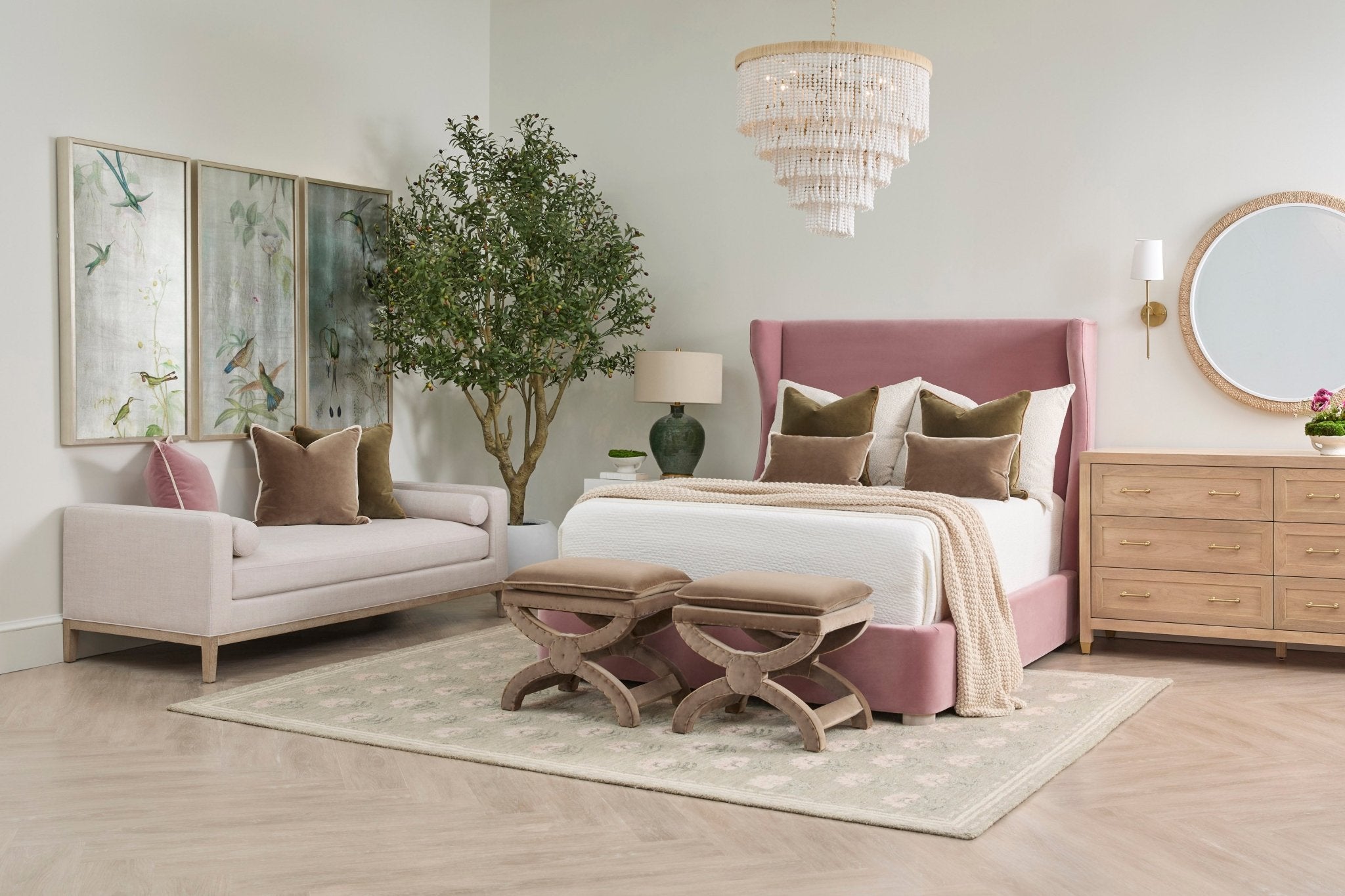 Glenridge Ottoman - Wisteria