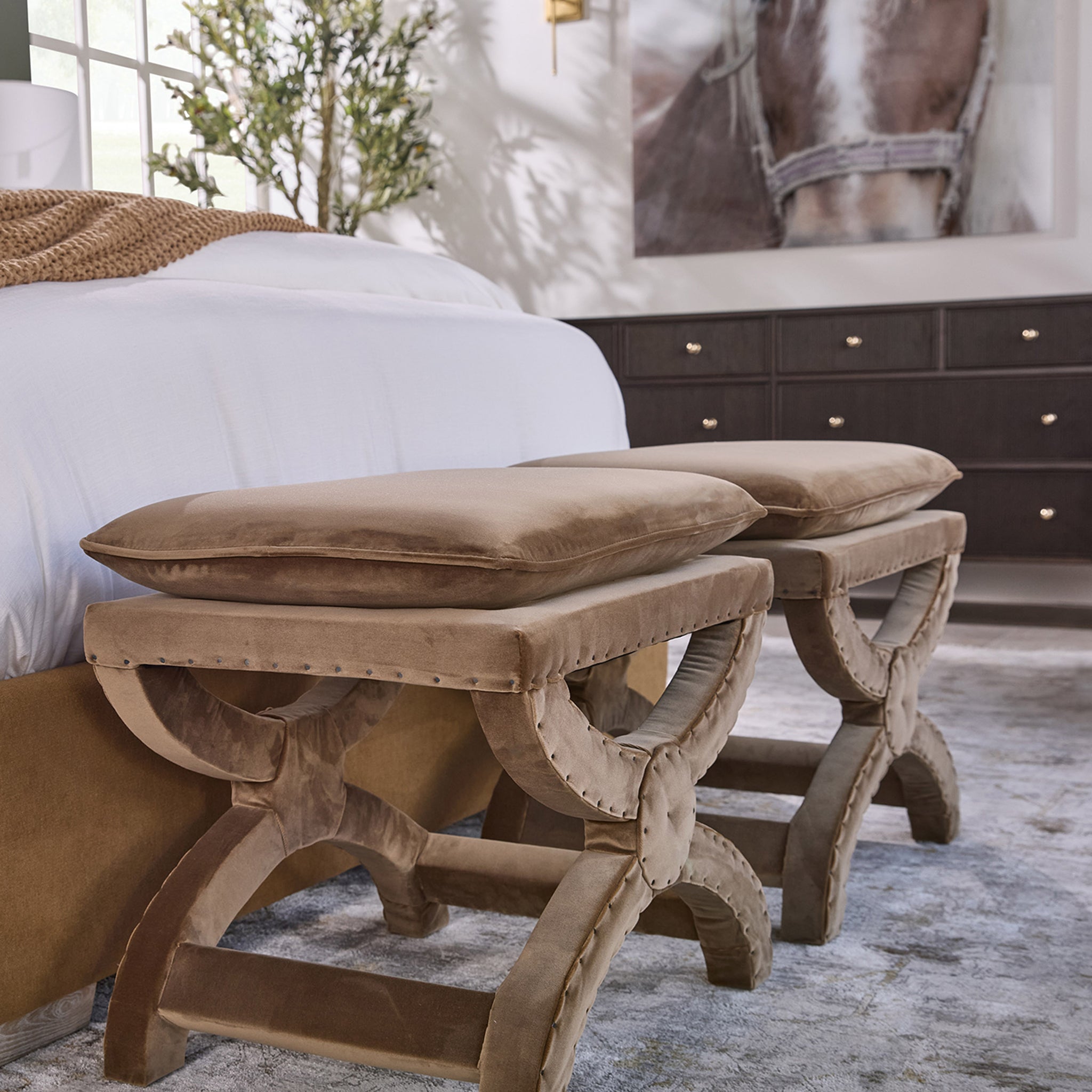 Glenridge Ottoman - Wisteria