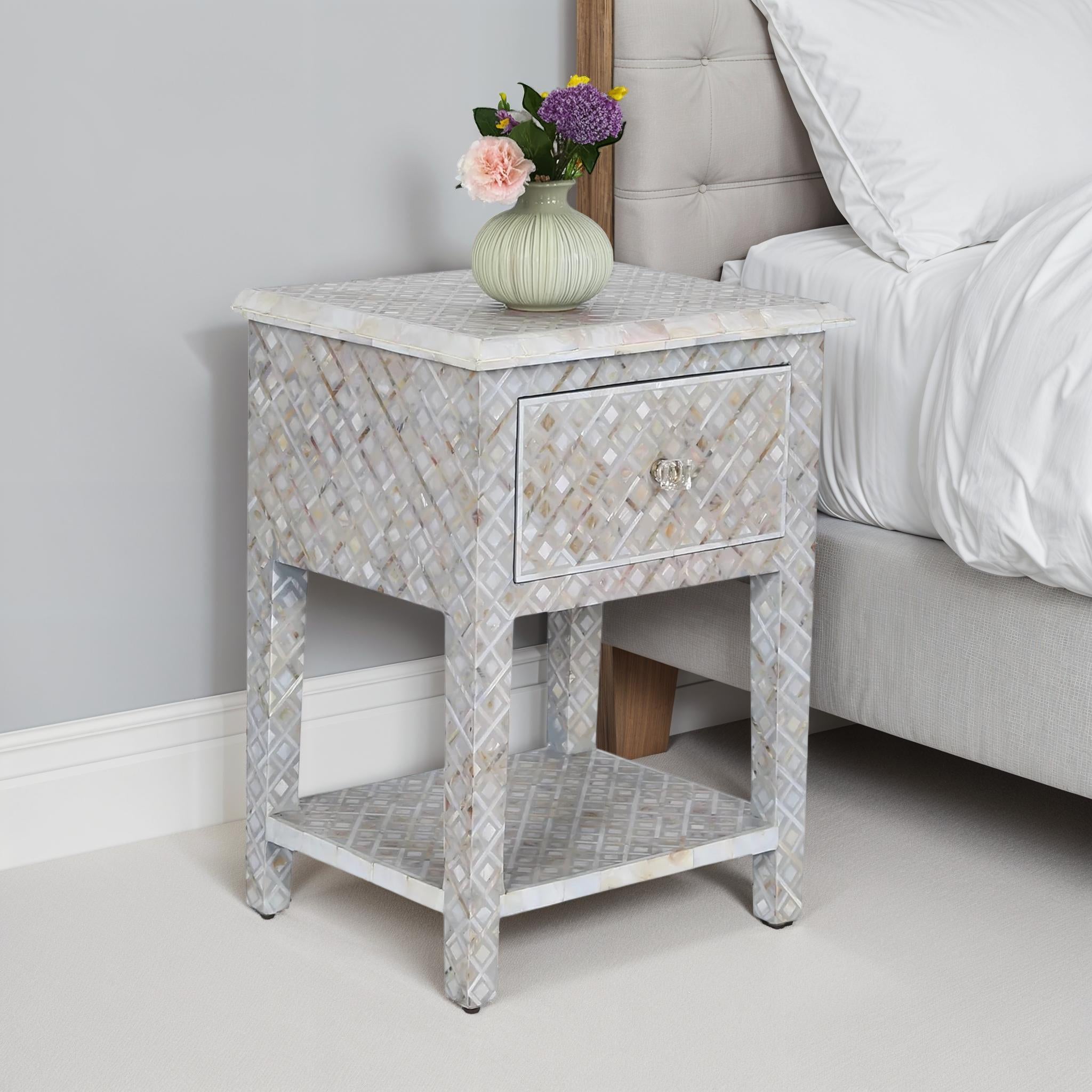 Mumbai Inlay Nightstand