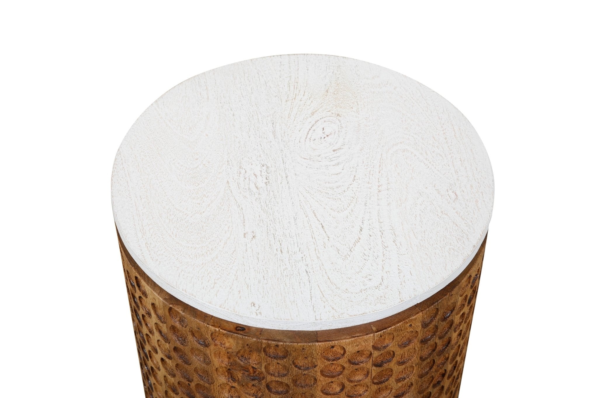 Montoro Carved Side Table - Wisteria