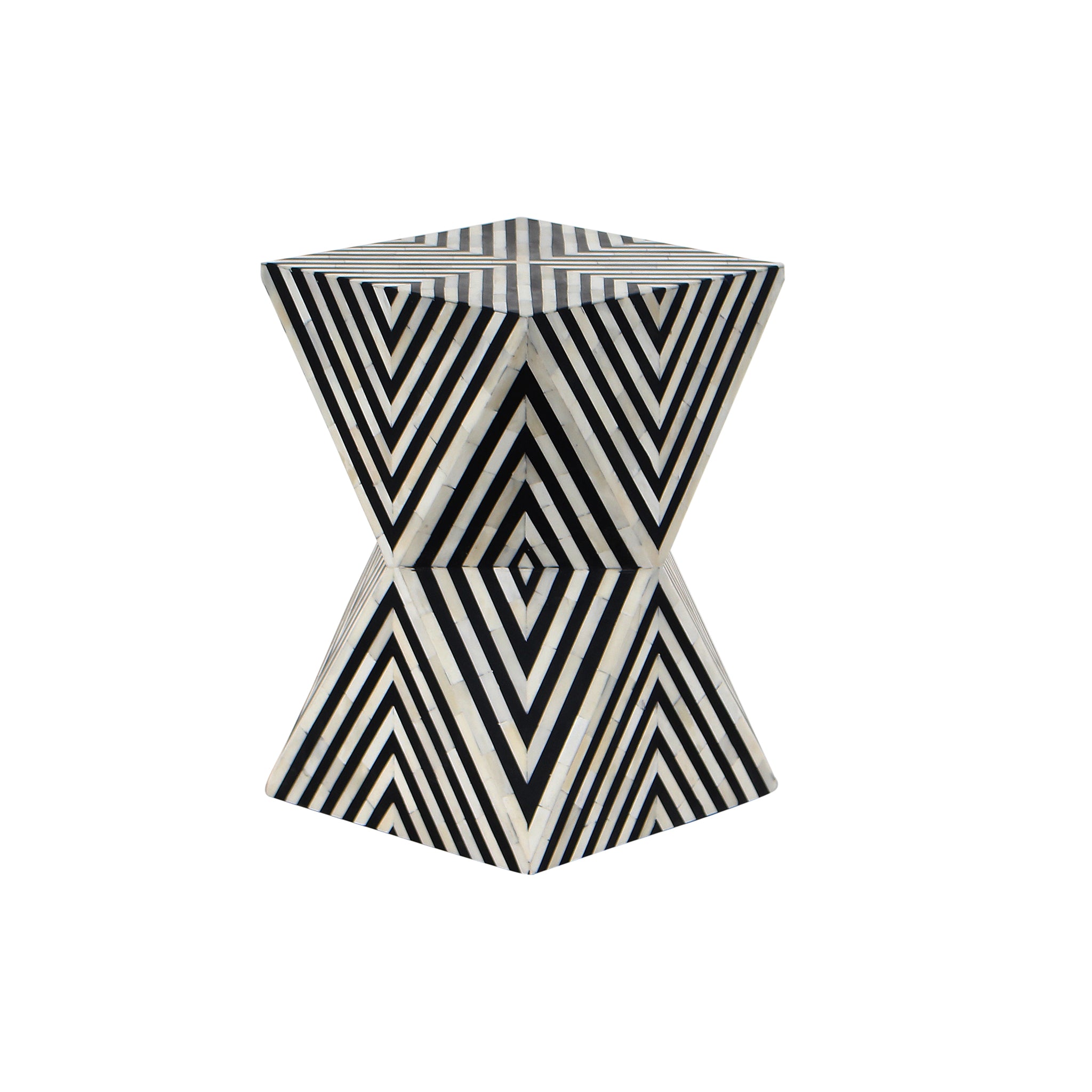 Rokea Bone Inlay Accent Table - Wisteria
