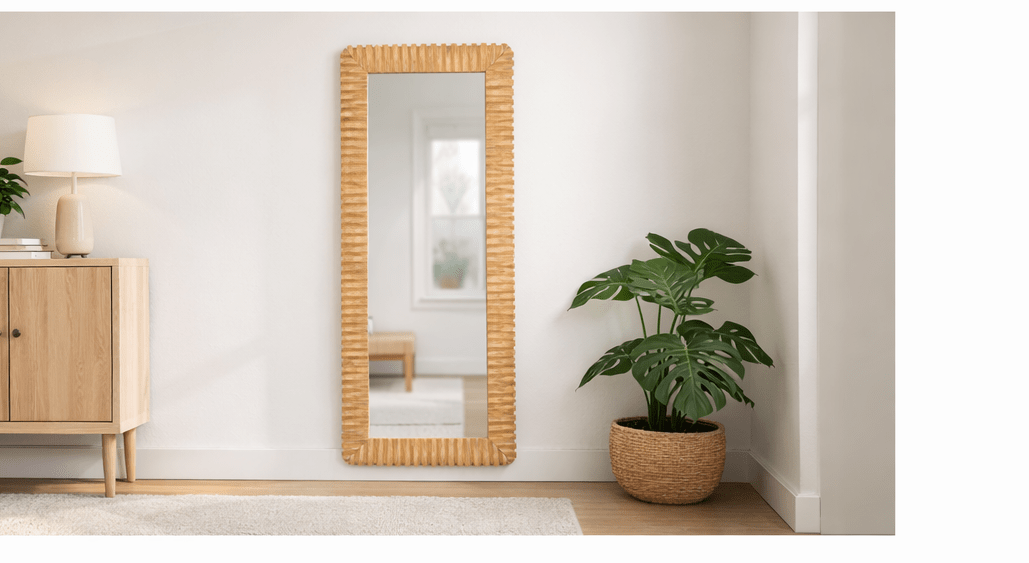 Tambara Carved Mirror - Wisteria