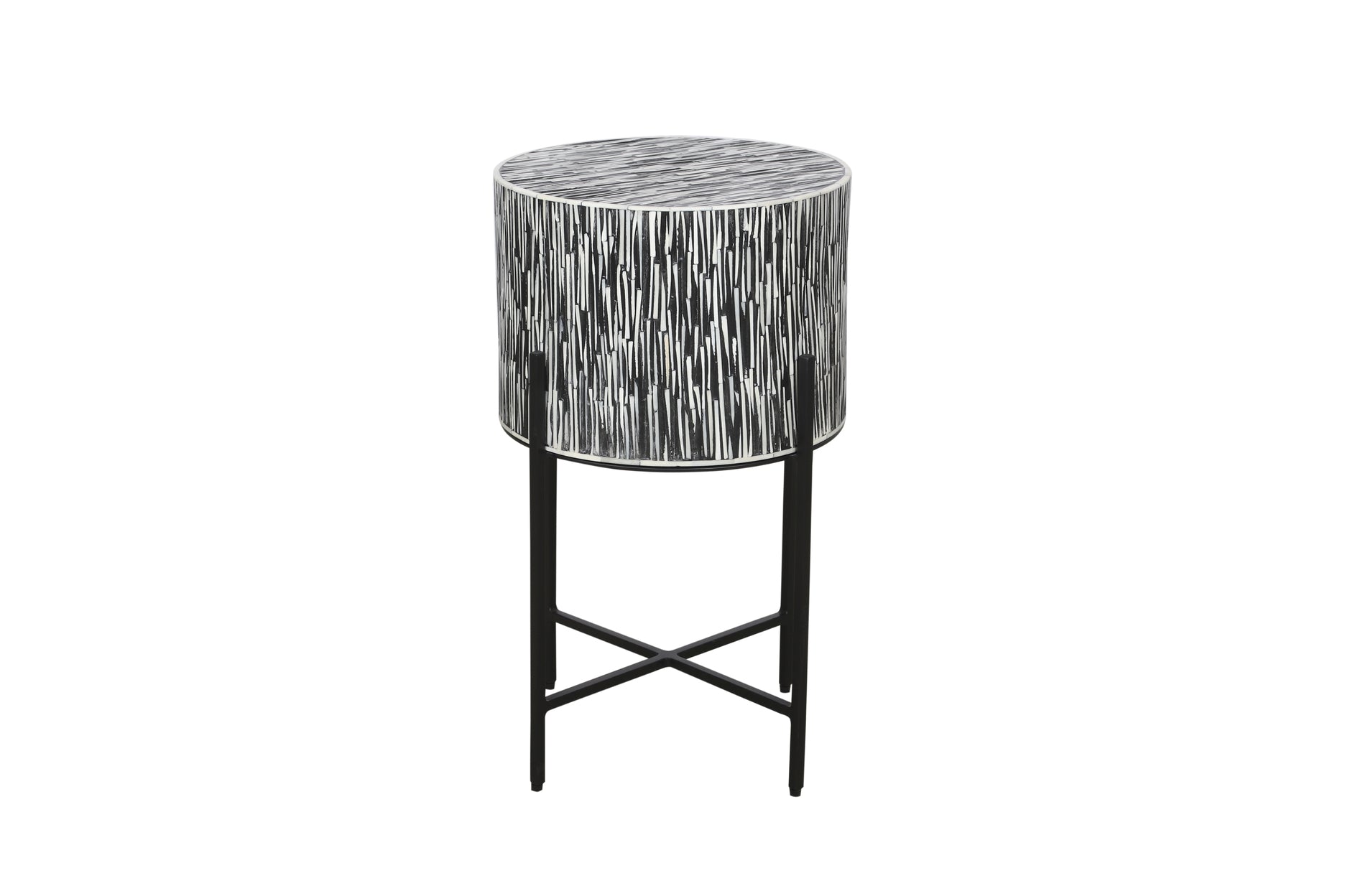 Tazari Inlay Accent Table - Wisteria