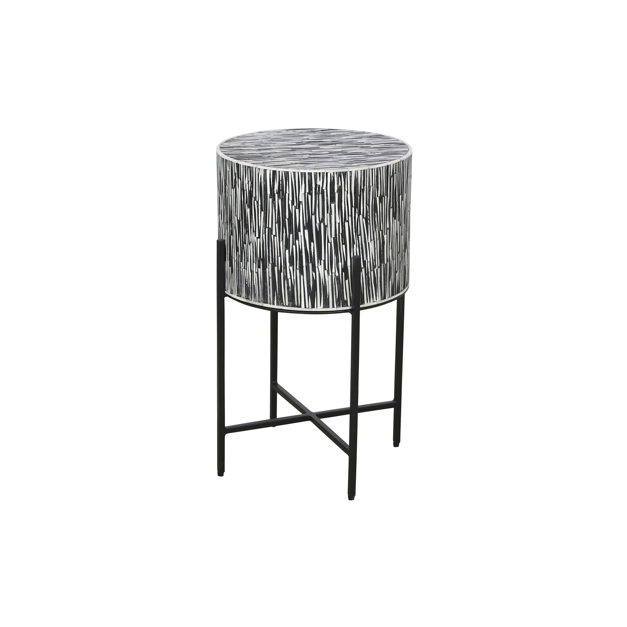 Tazari Inlay Accent Table - Wisteria
