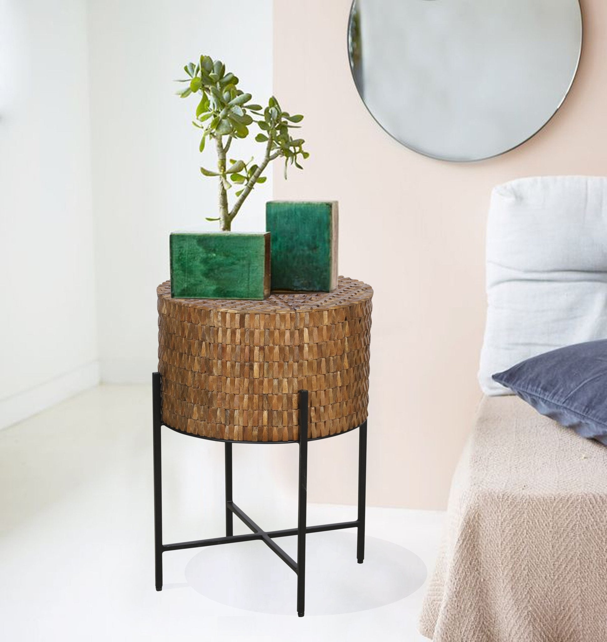 Tazari Inlay Accent Table - Wisteria