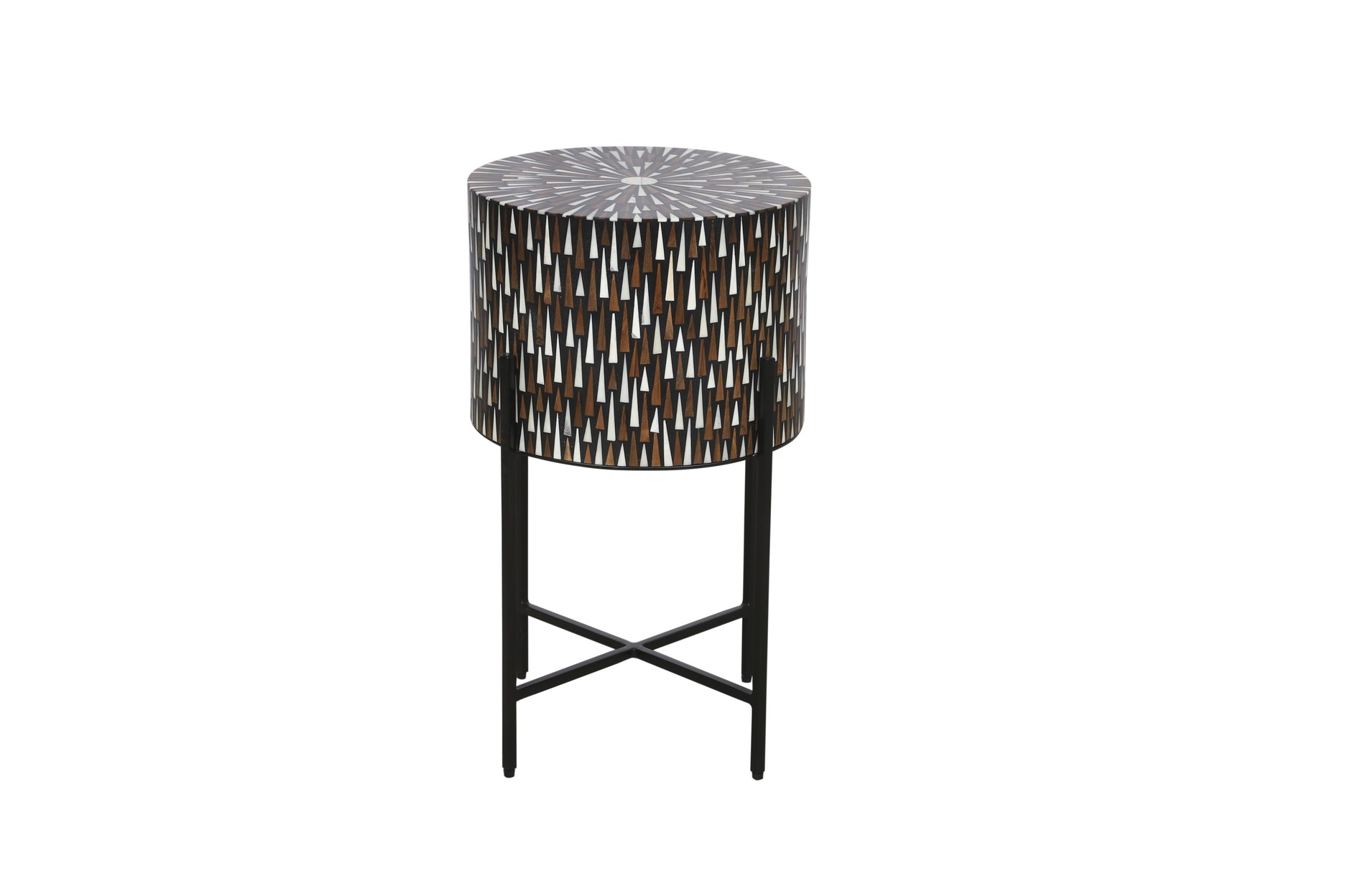 Tazari Inlay Accent Table - Wisteria