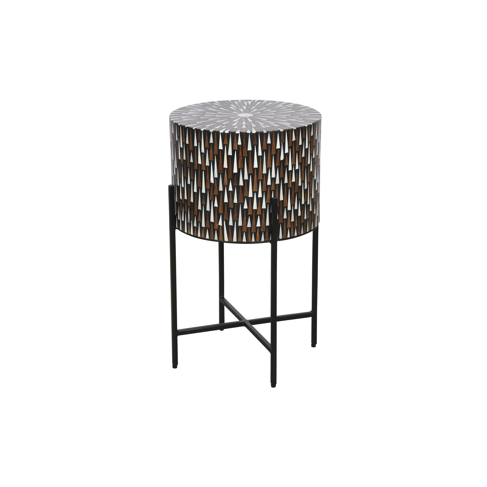 Tazari Inlay Accent Table - Wisteria