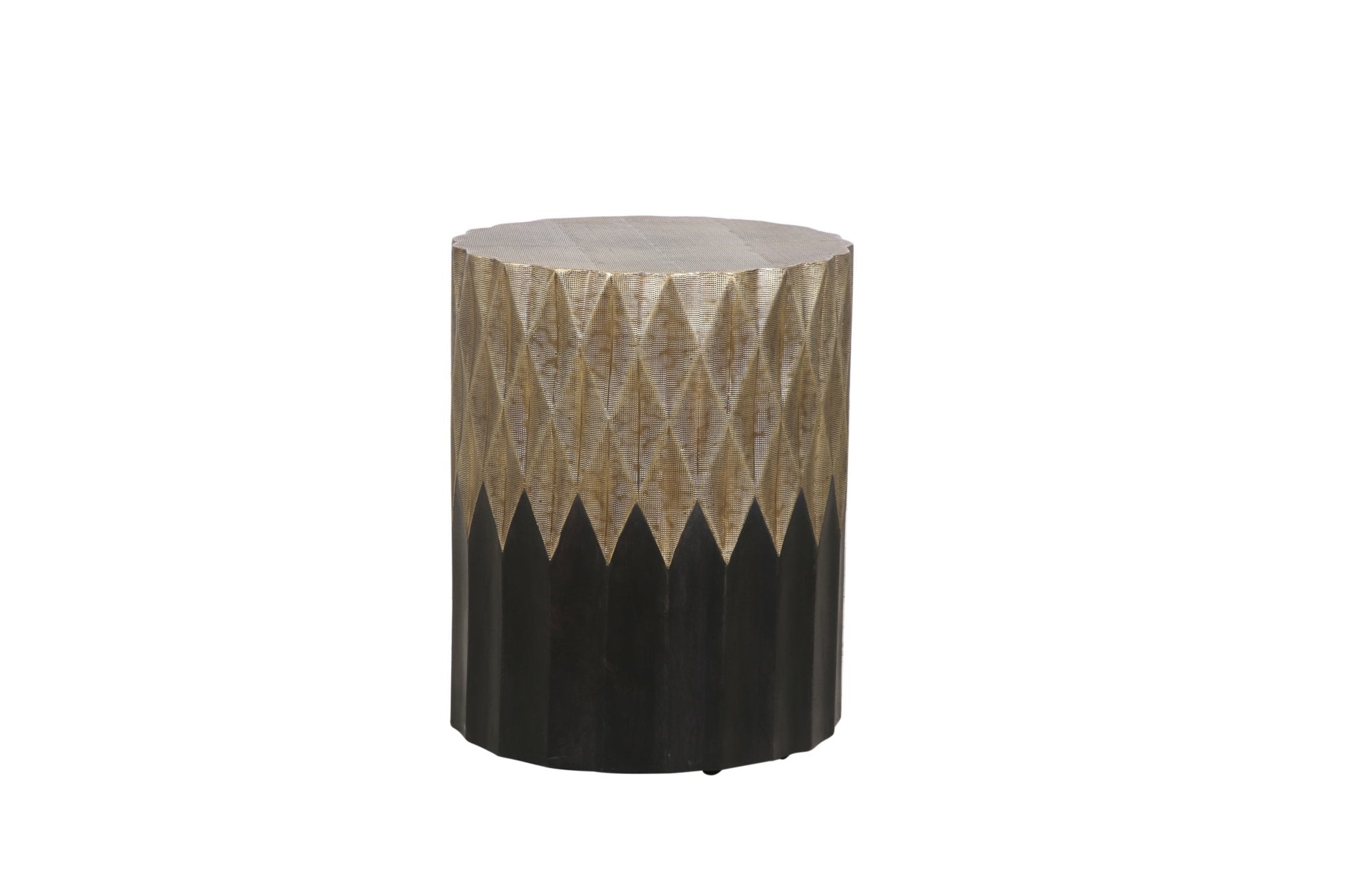 Tolland Brass Clad End Table - Wisteria