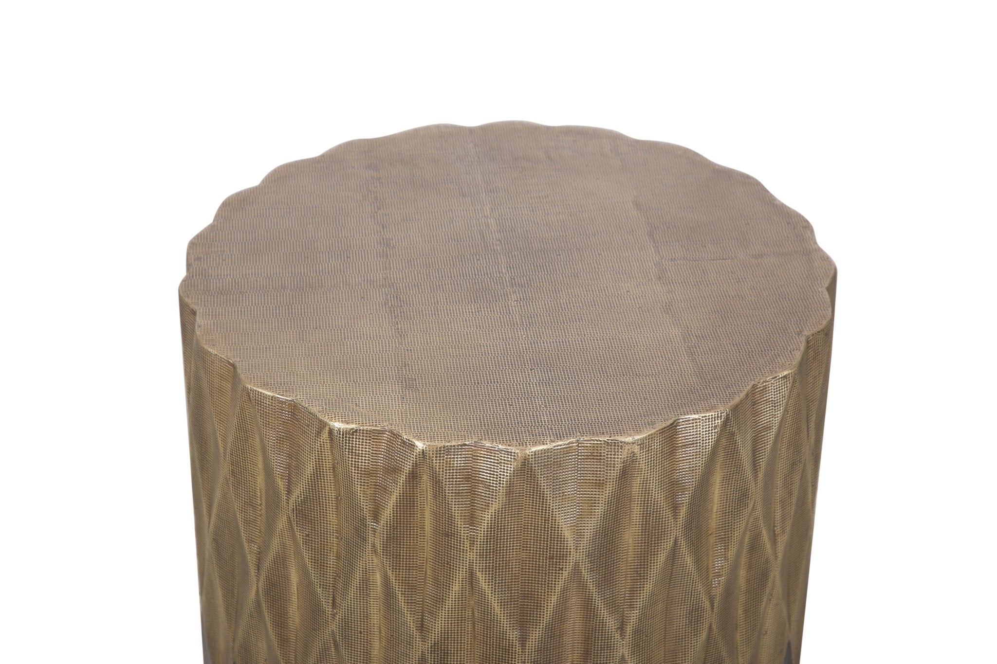 Tolland Brass Clad End Table - Wisteria