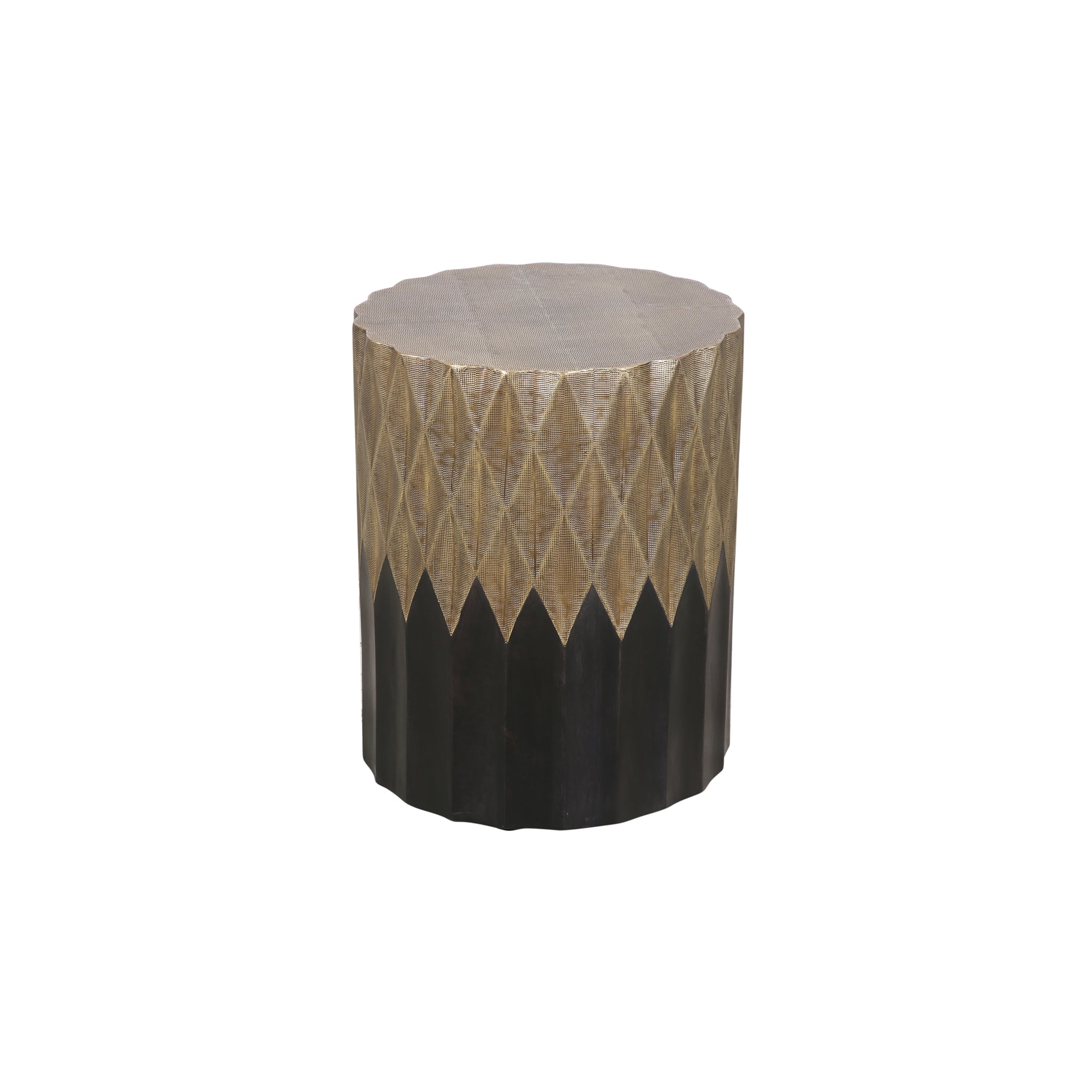 Tolland Brass Clad End Table - Wisteria