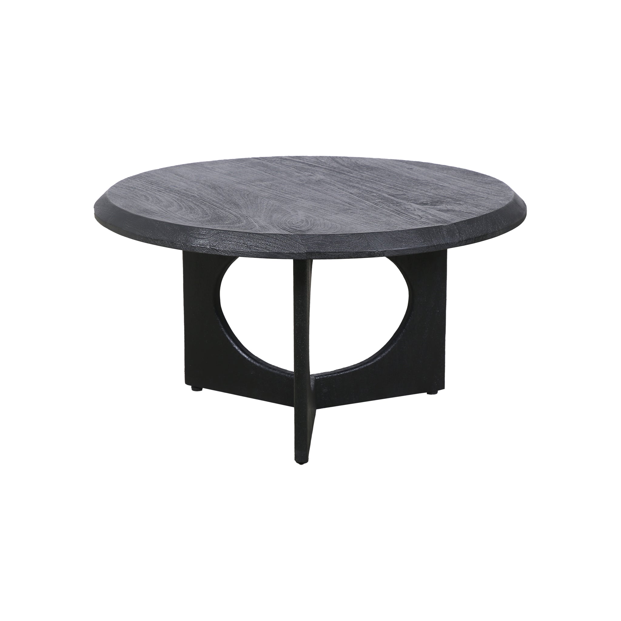 Hadlow Sculptural Wood Coffee Table - Wisteria