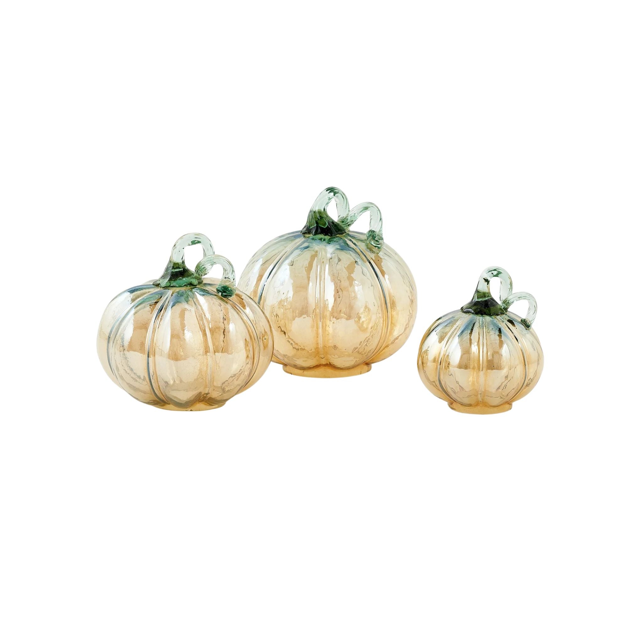 Lunford Glass Pumpkin Set