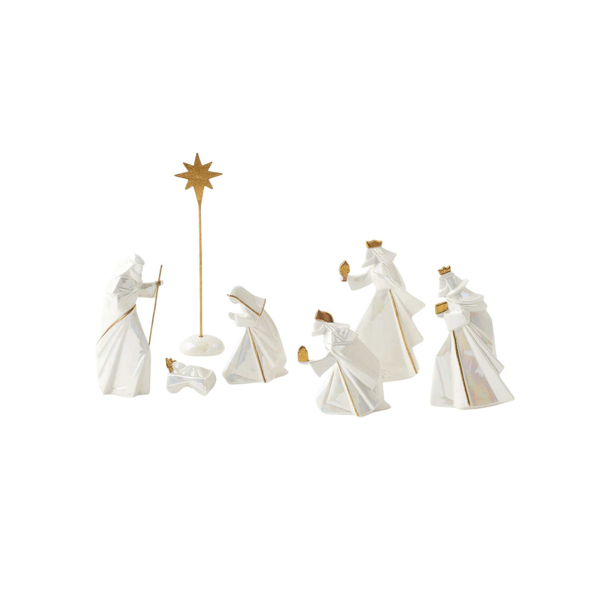 Presepio Glazed Porcelain Nativity