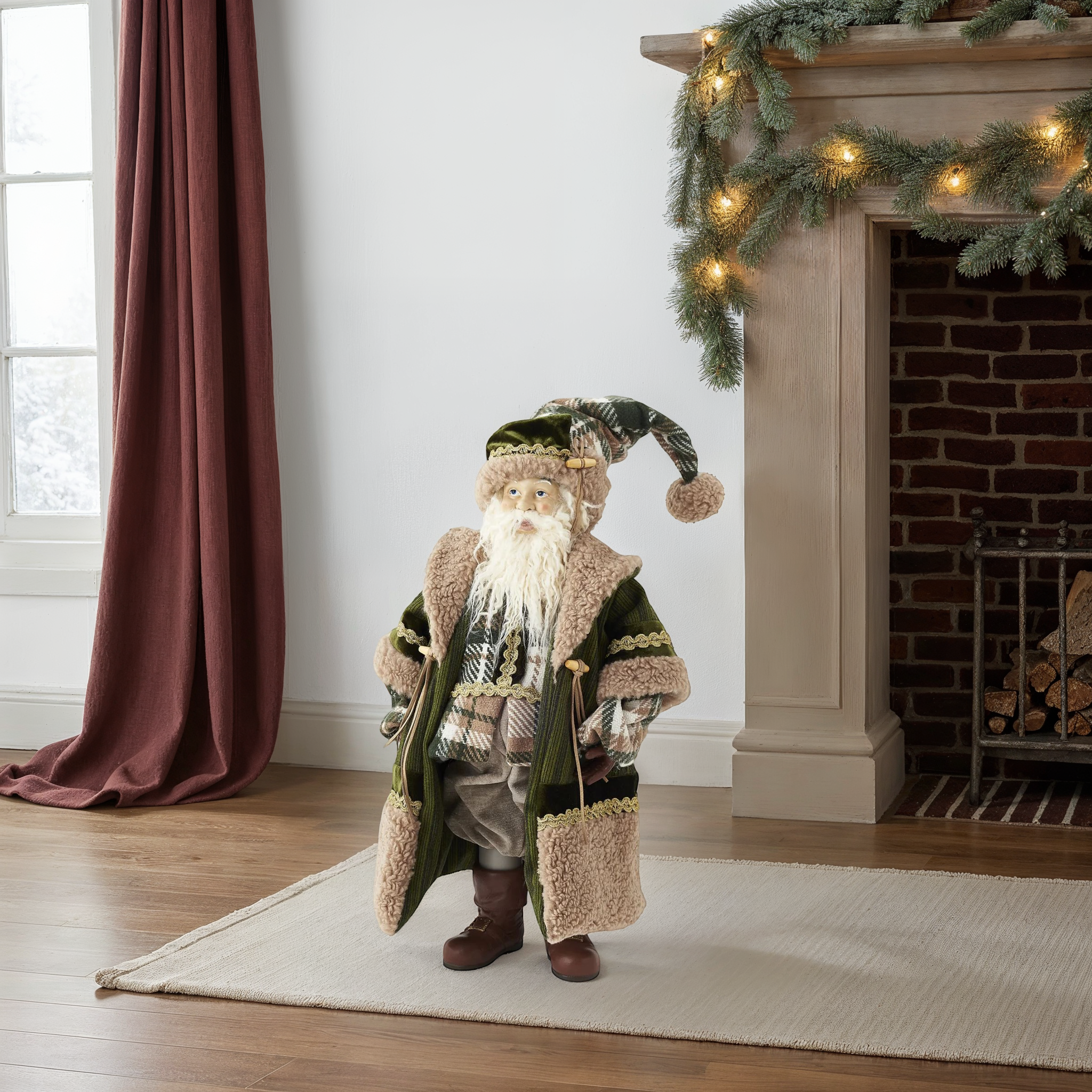 Gwaizdor Plush Woodland Santa Figurine