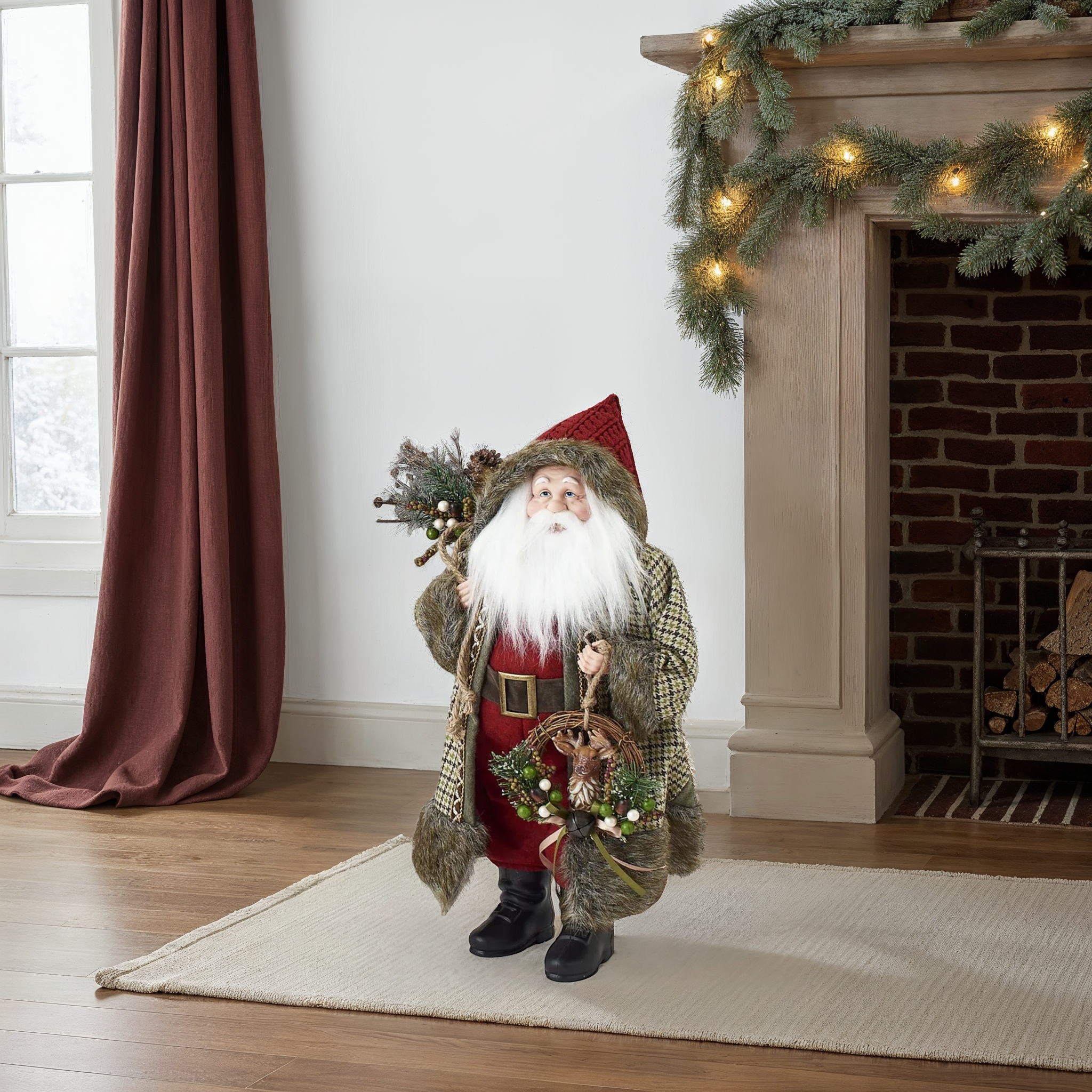 Marles Rustic Santa Figure