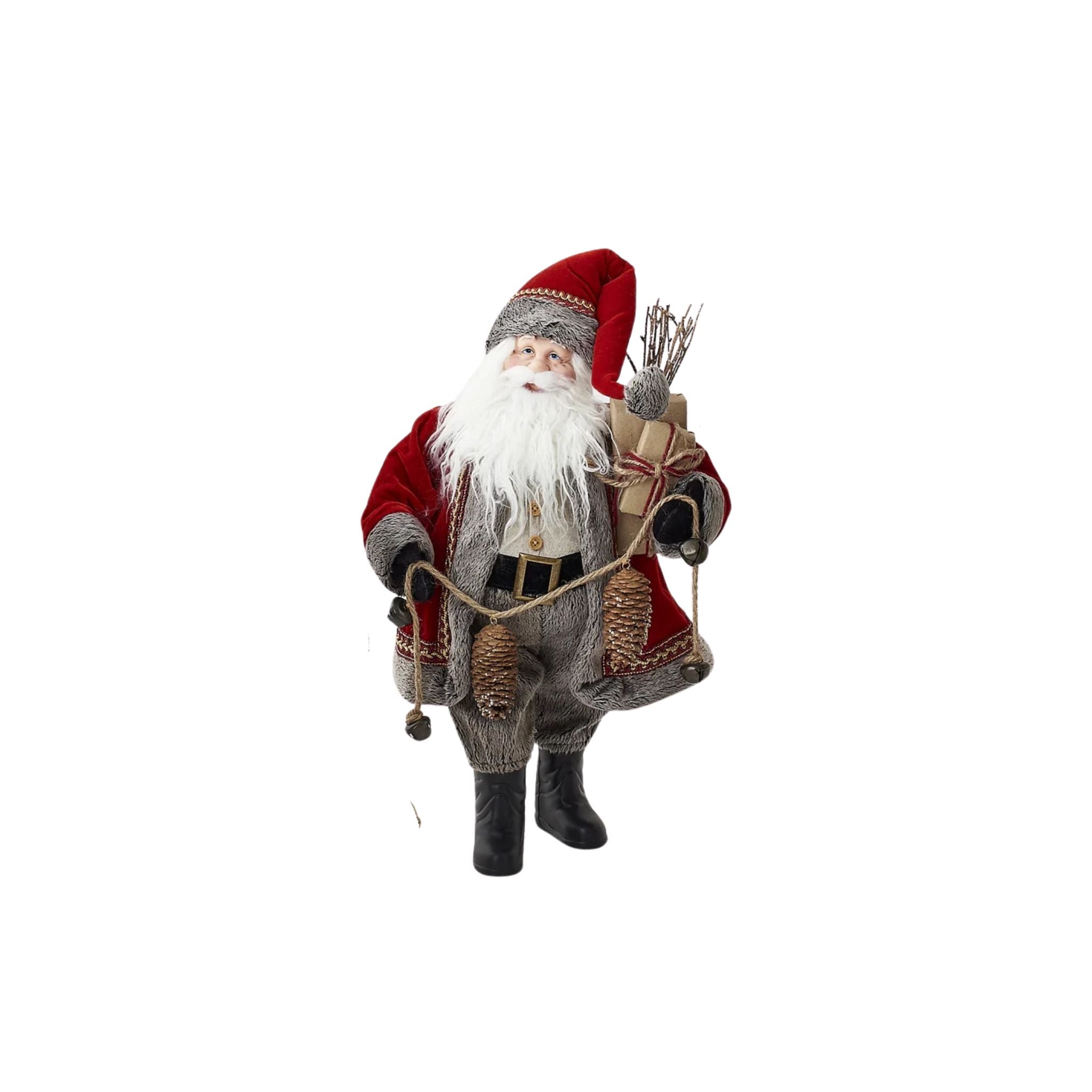 Minden Rustic Santa Figure