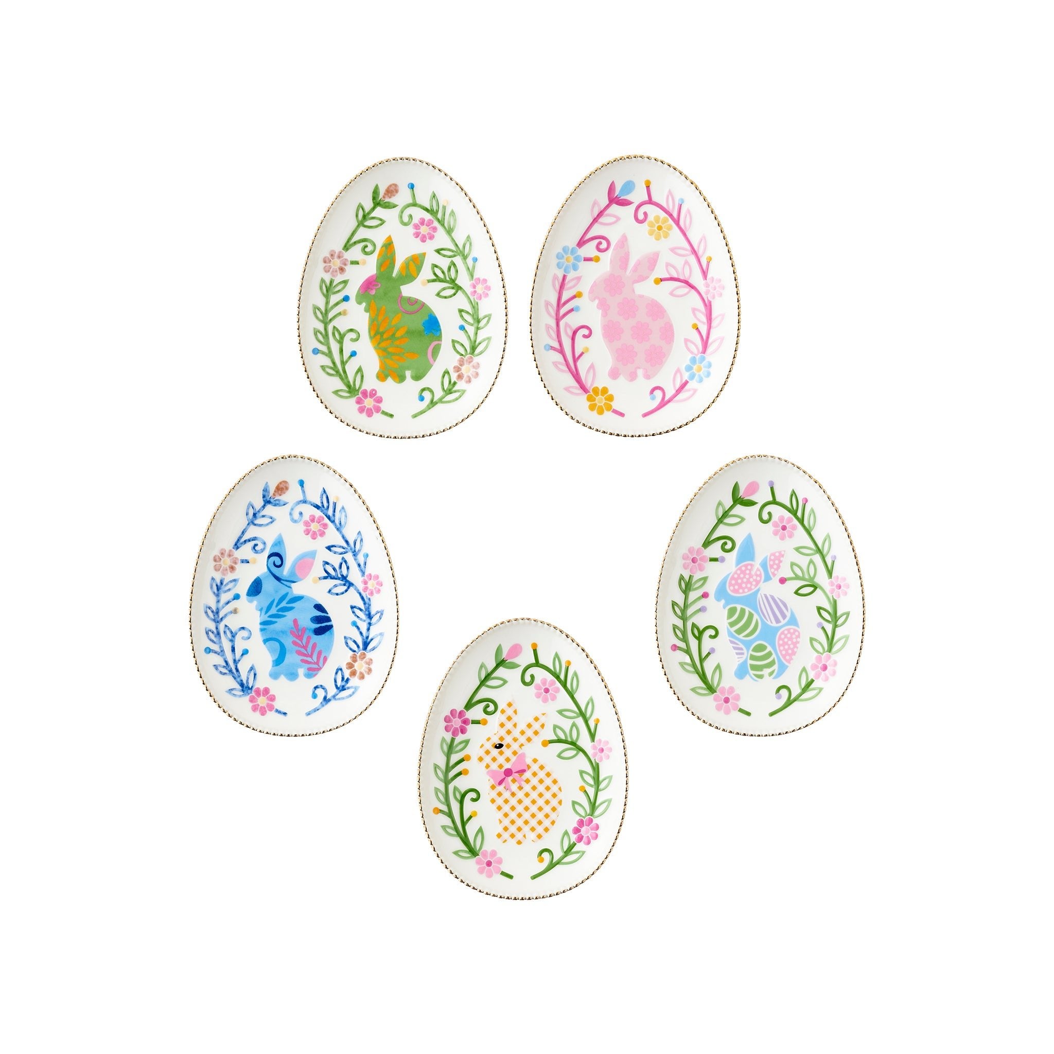 Celestine Egg Plate Set - Wisteria