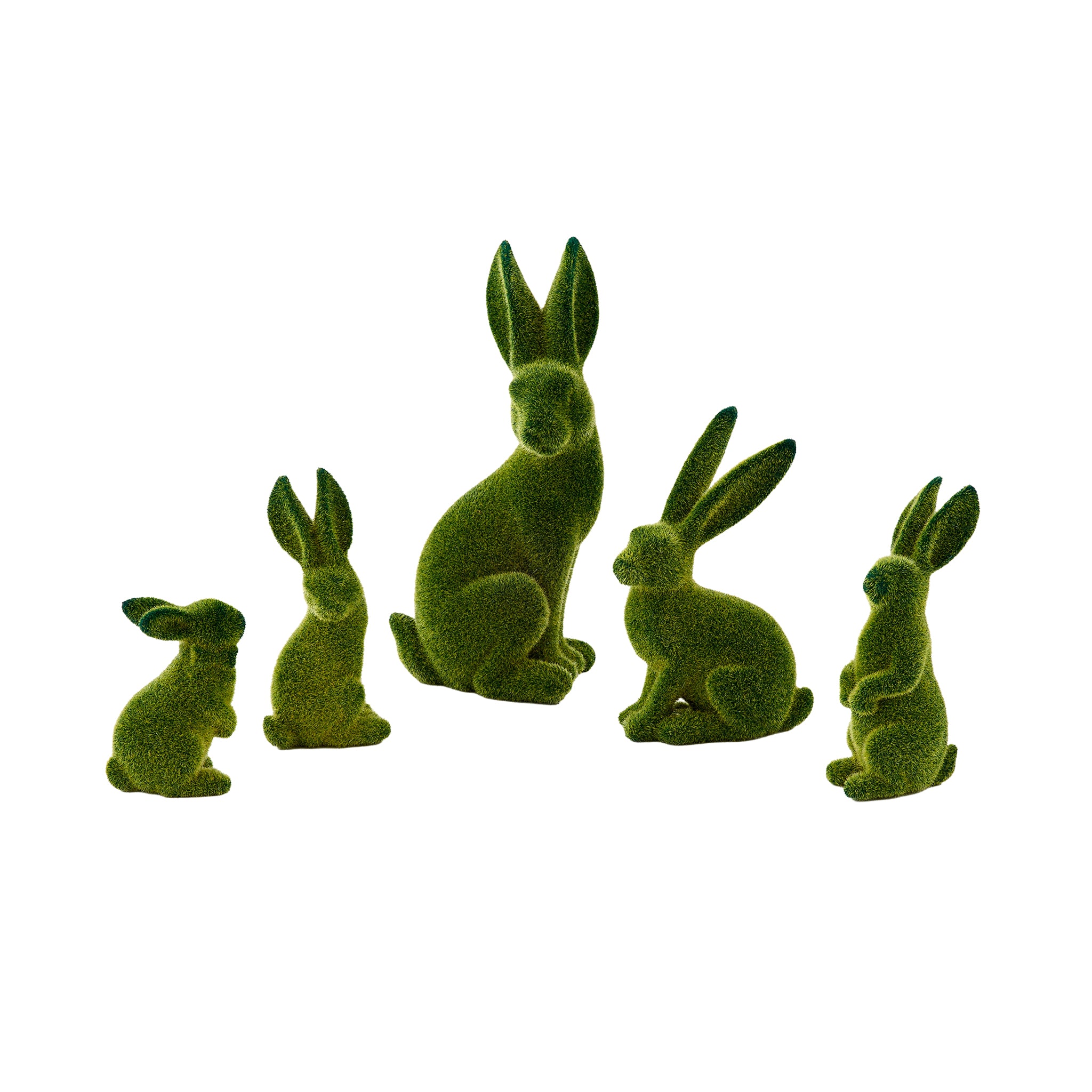 Verdancia Flocked Rabbit Set - Wisteria
