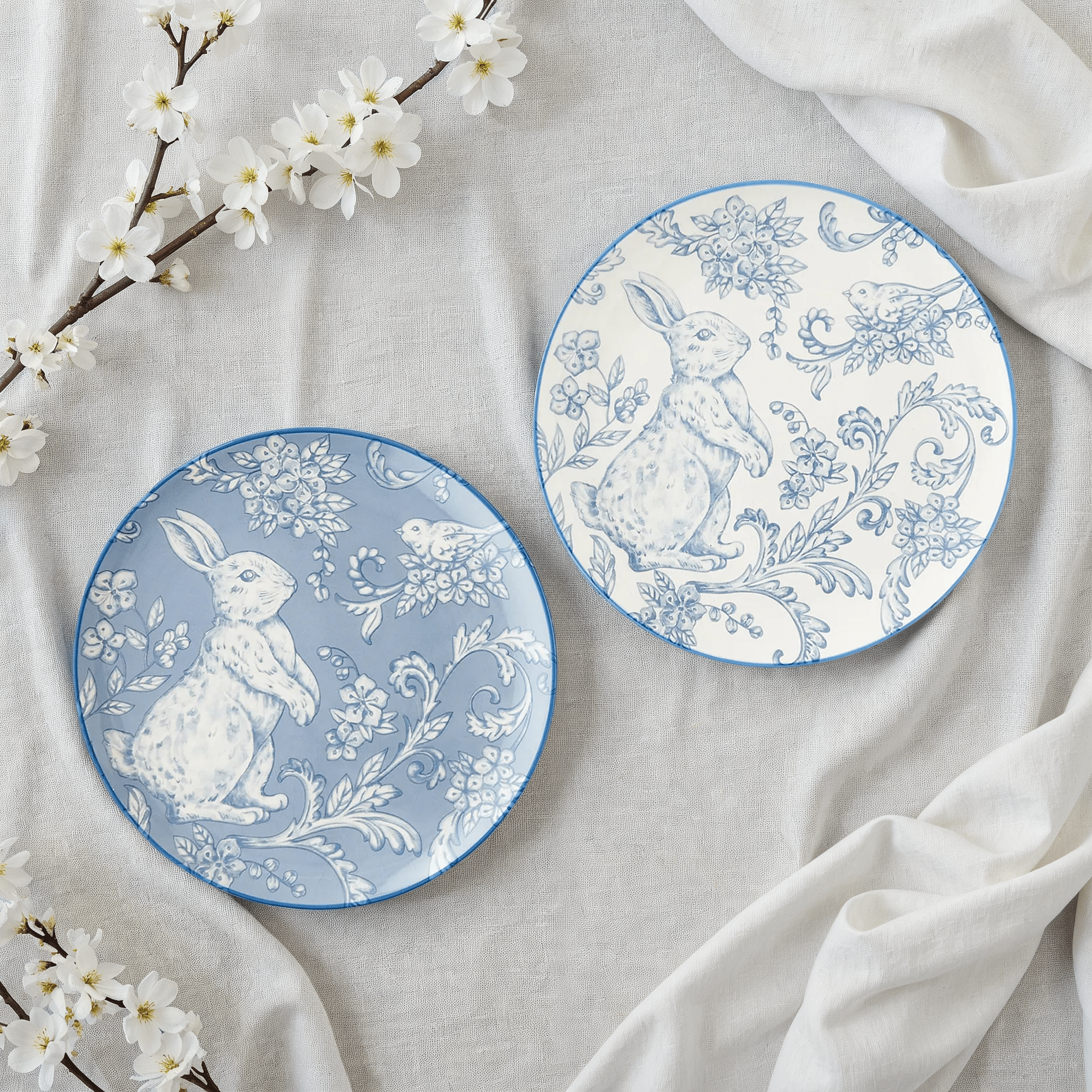 Evelaine Rabbit Plate Set - Wisteria