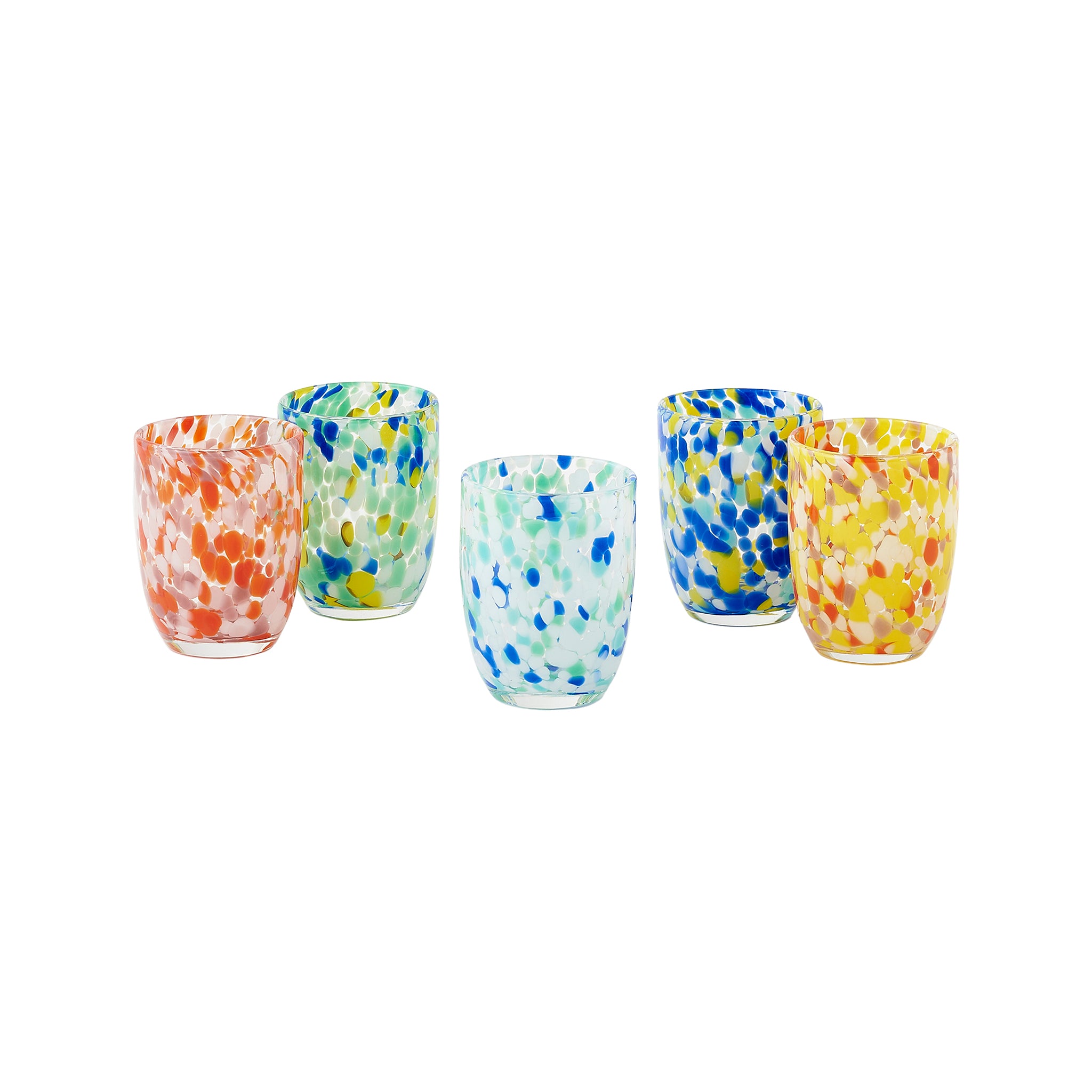 Orvessa Spotted Glass Tumblers - Wisteria