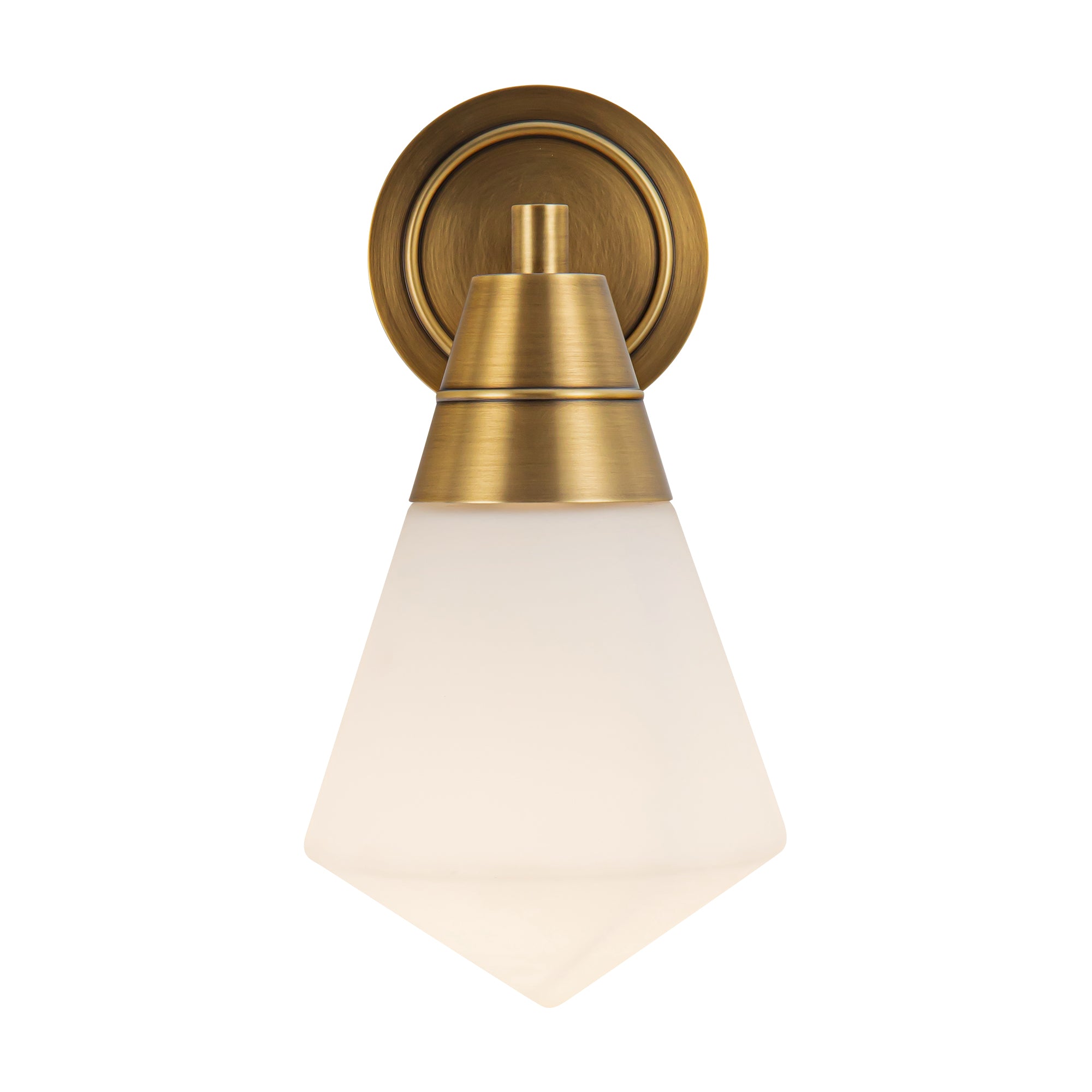 Penrose Brass Opal Wall Sconce - Wisteria